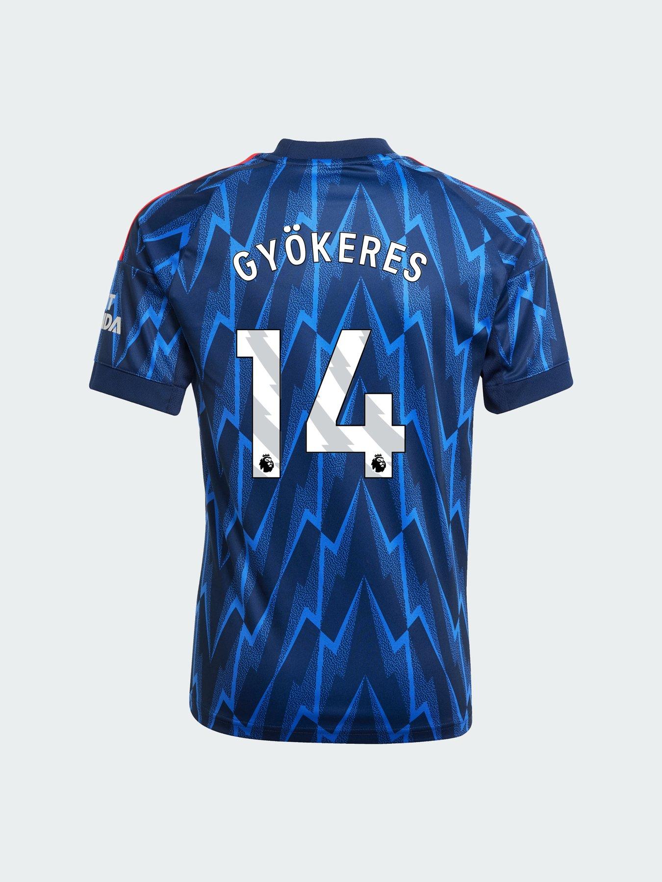 undefined Personalised Arsenal Junior 25/26 Away Stadium Replica Shirt - Blue