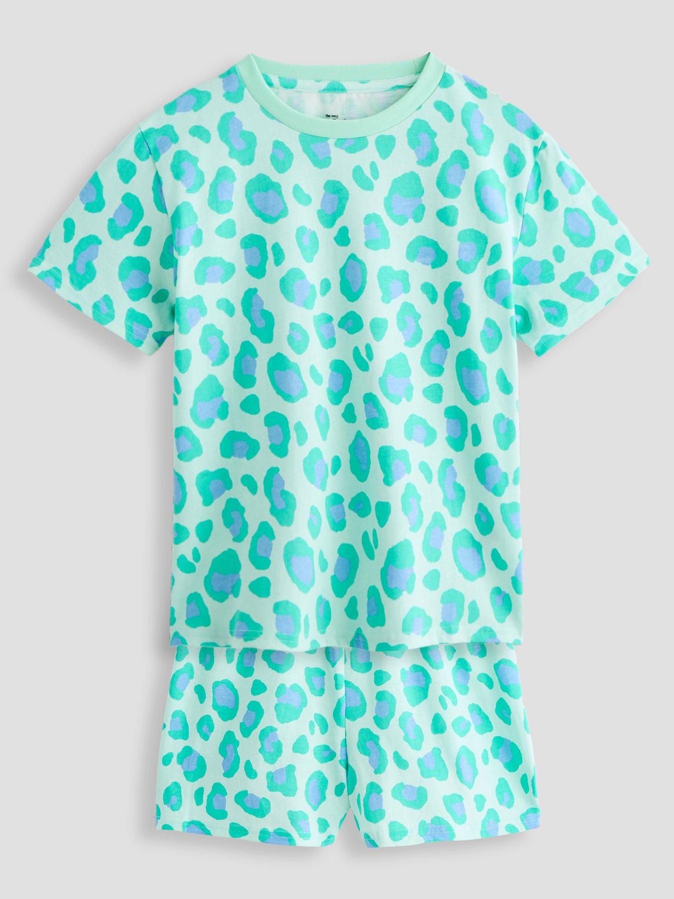 Image 2 of 5 of The Very Collection Girls 3 Pack Animal Print Short Pyjamas - Multi