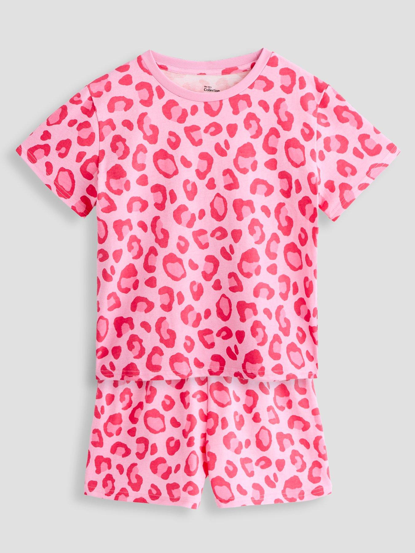 Image 3 of 5 of The Very Collection Girls 3 Pack Animal Print Short Pyjamas - Multi