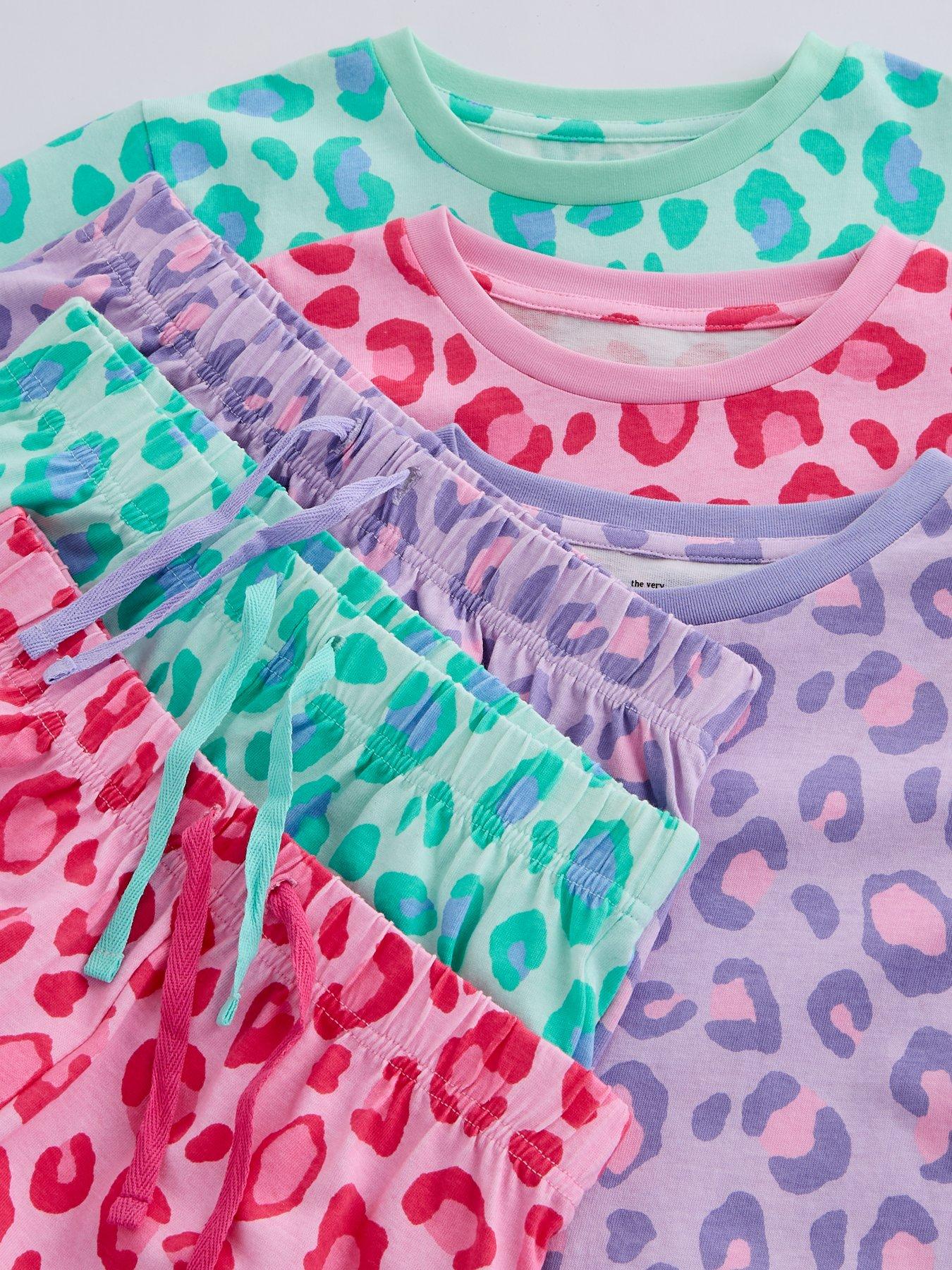 Image 5 of 5 of The Very Collection Girls 3 Pack Animal Print Short Pyjamas - Multi
