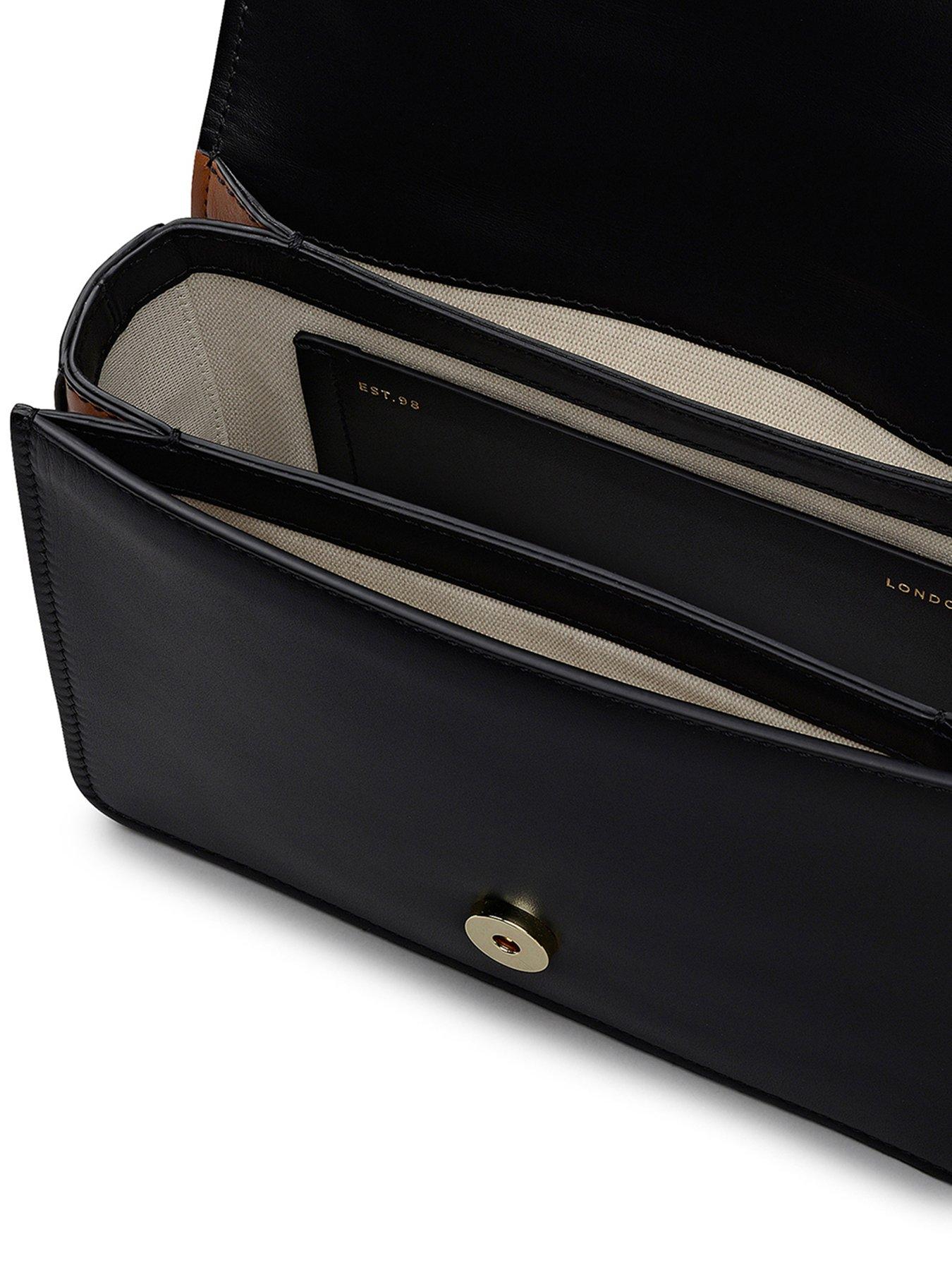 Image 4 of 5 of Radley The Belsize Small Flapover Shoulder - Black