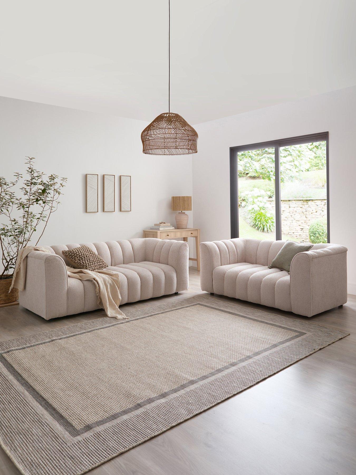 Michelle Keegan Home Mikah 3 Seater + 2 Seater Sofa Set (Buy  &  SAVE!) - FSC® Certified