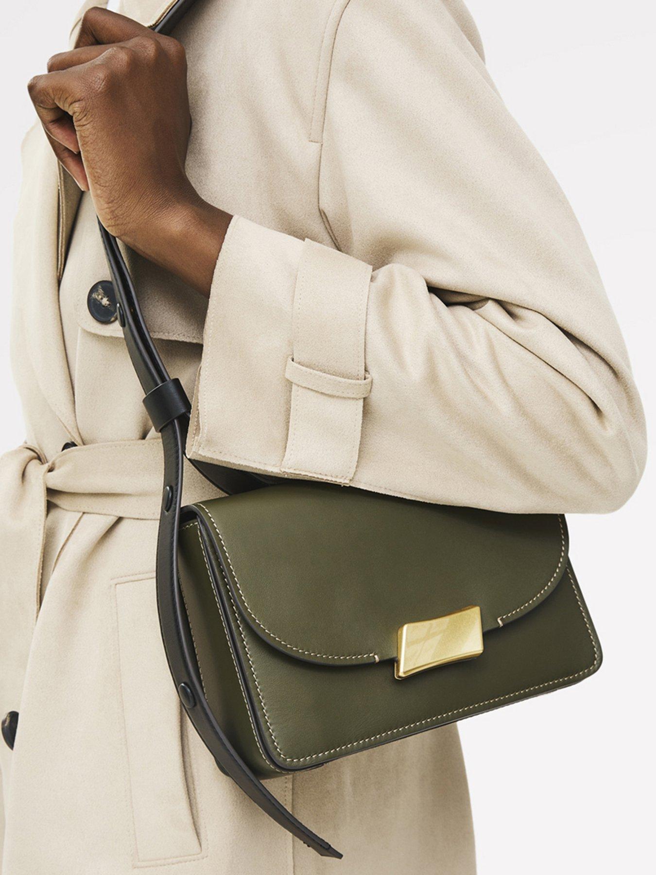  image of radley-the-belsize-leather-flapover-shoulder-bag-khaki