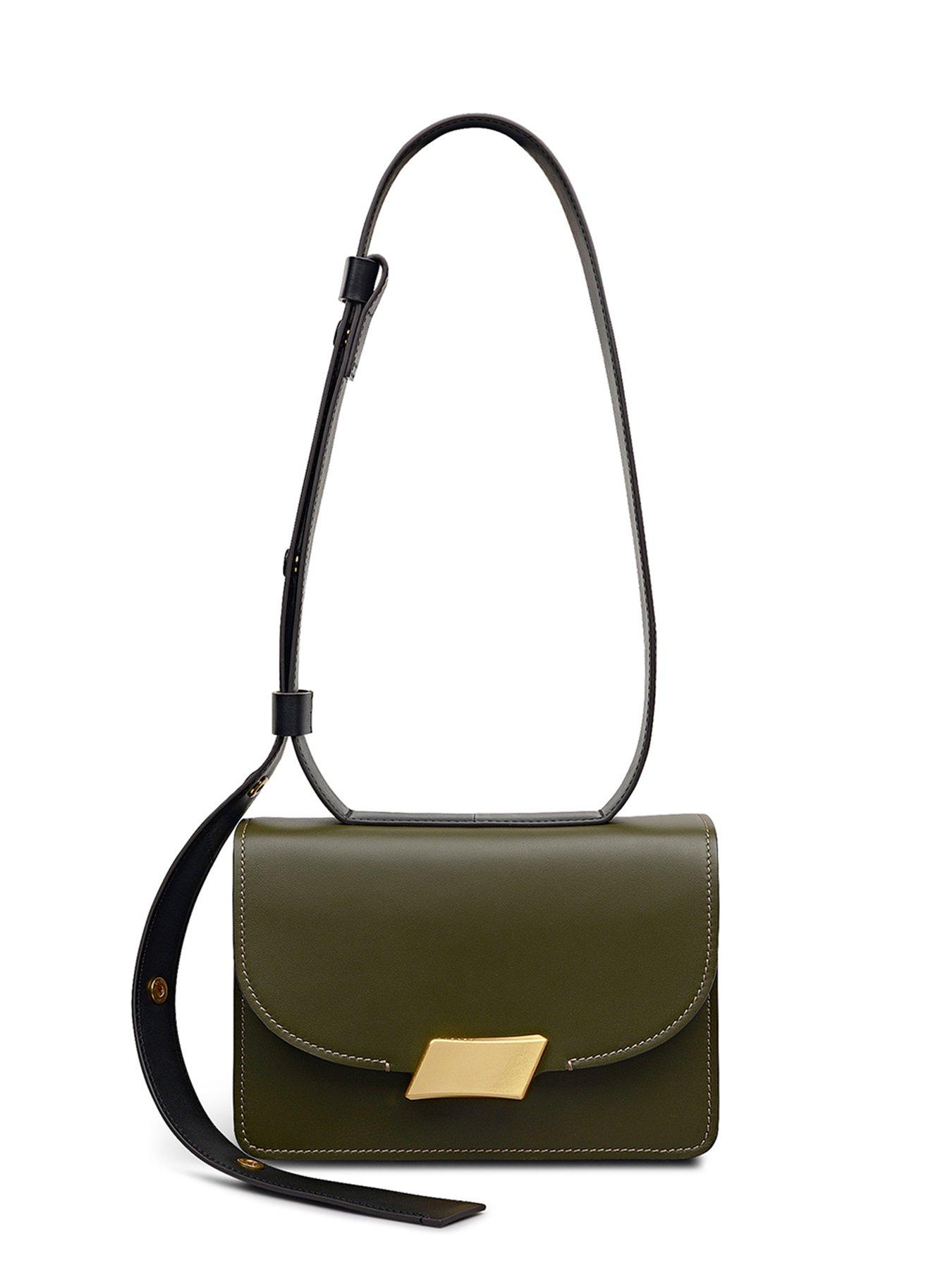 stillFront image of radley-the-belsize-leather-flapover-shoulder-bag-khaki
