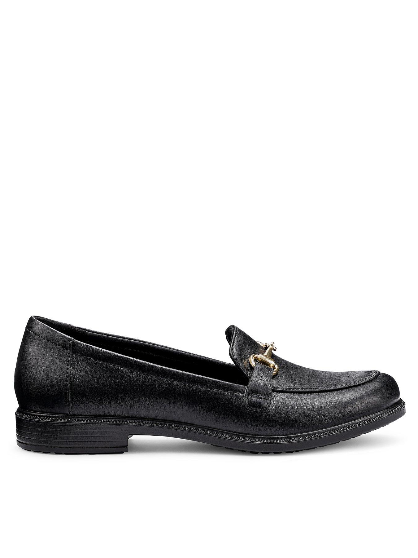 undefined Clovelly Wide Fit Leather Loafer - Black