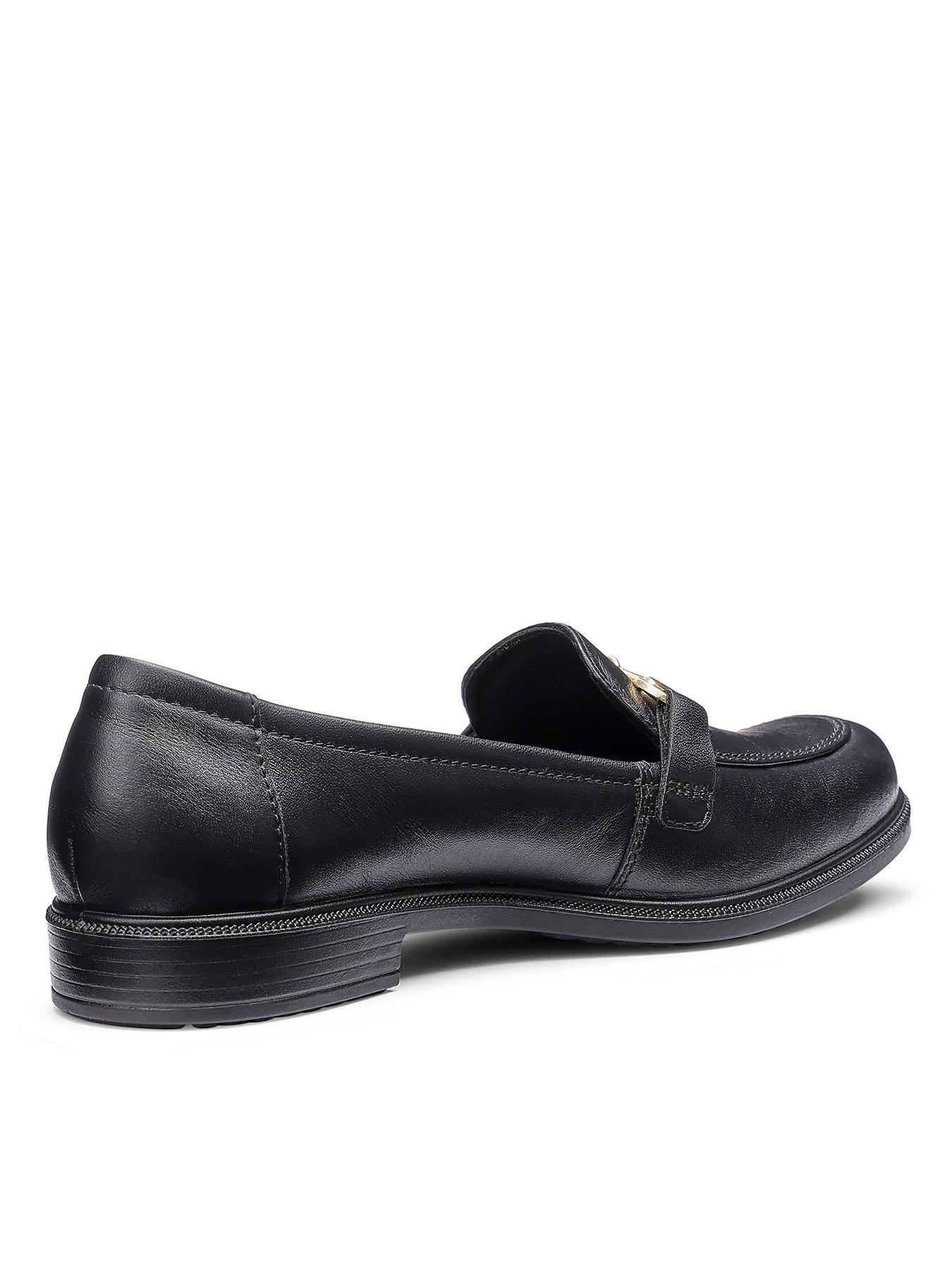 Image 3 of 4 of Hotter Clovelly Wide Fit Leather Loafer - Black