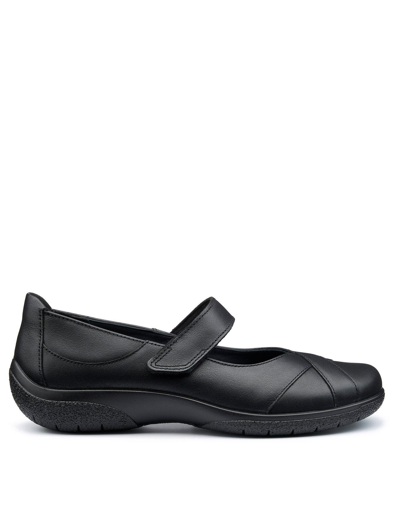 Hotter Hope Extra Wide Strap Shoe - Black