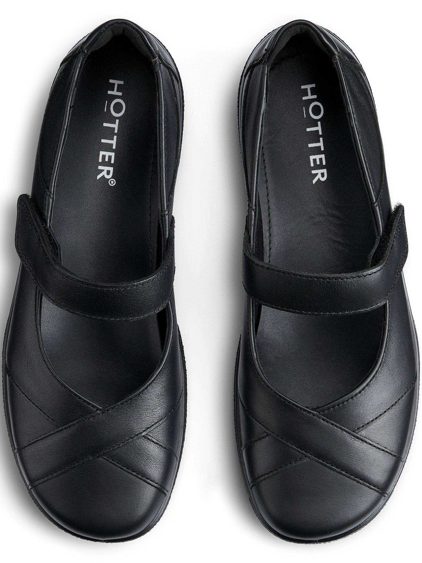 Image 4 of 5 of Hotter Hope Extra Wide Strap Shoe - Black