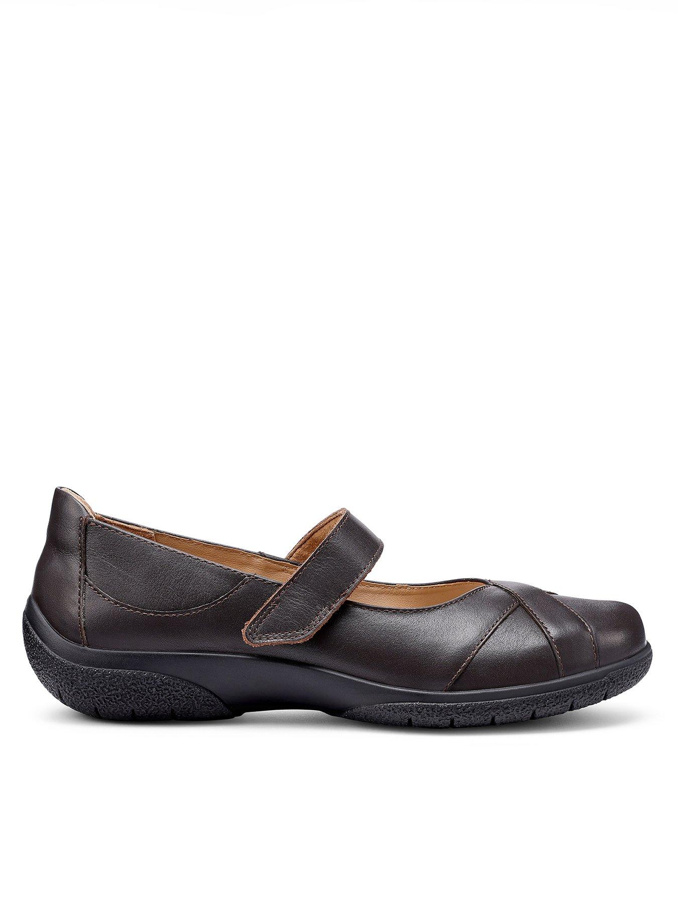 Hotter Hope Wide Fit Mary Jane Shoe - Chocolate
