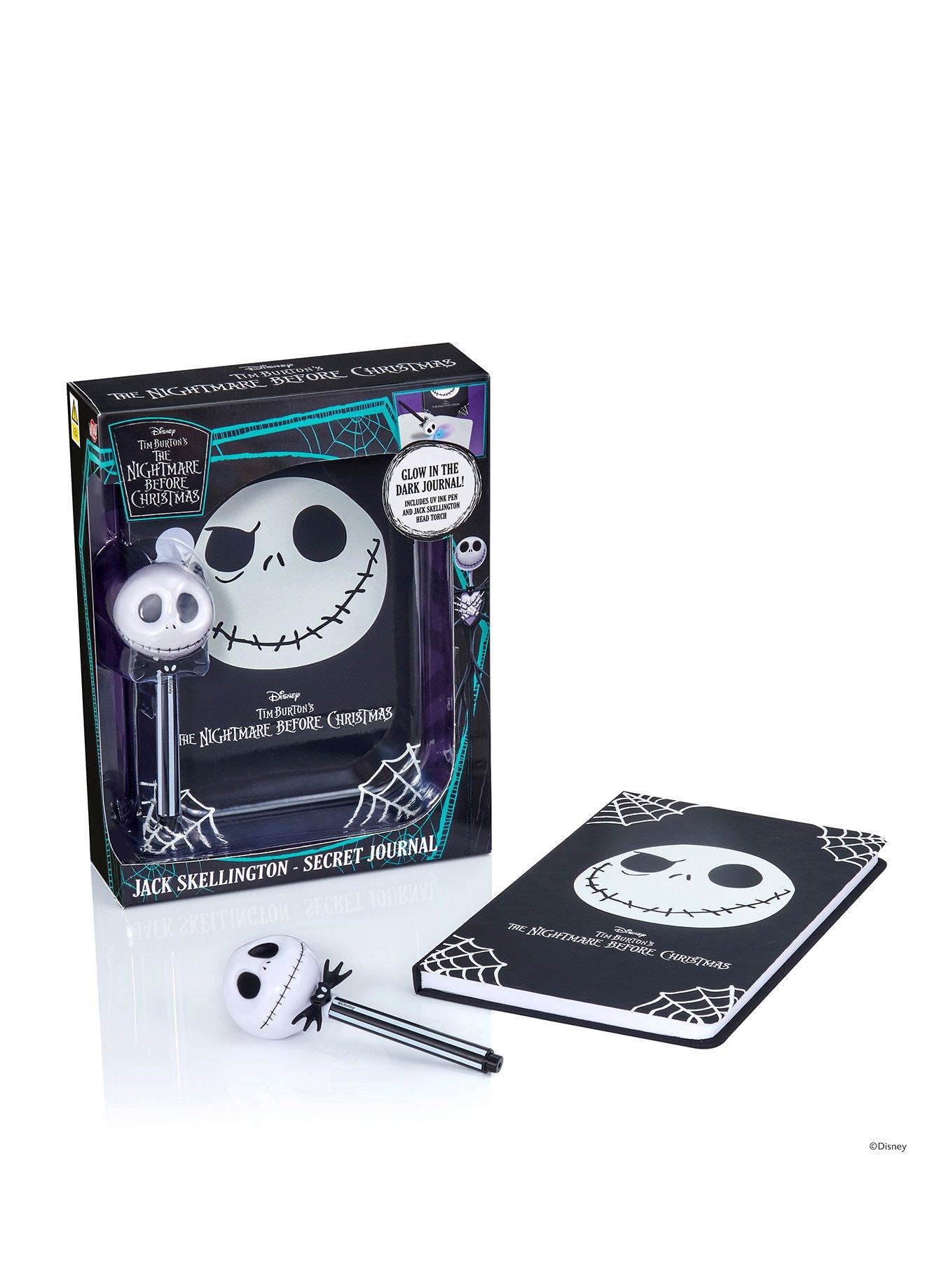 Nightmare Before Christmas Disney Nightmare Before Christmas Jack Skellington Secret UV Journal