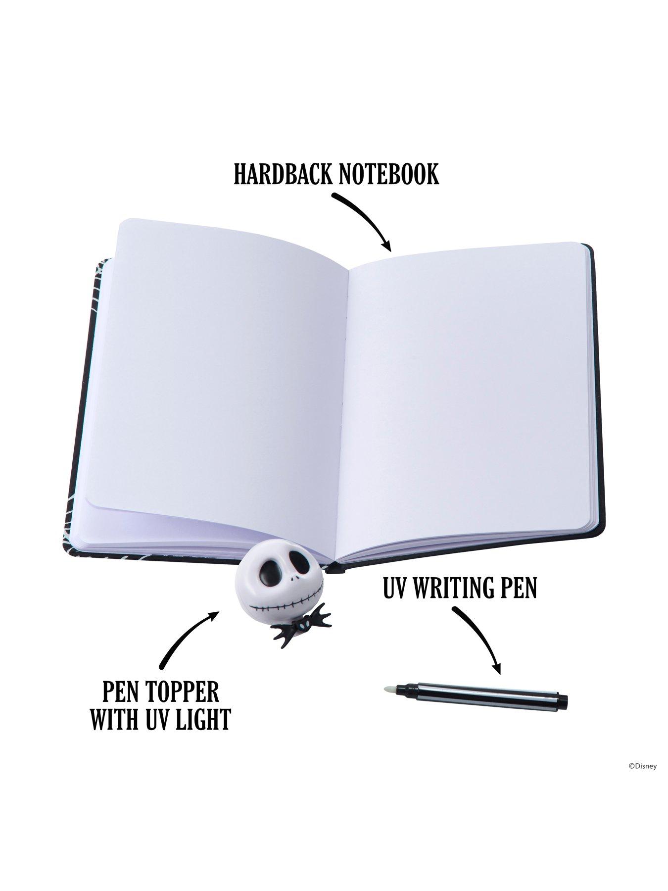 stillFront image of nightmare-before-christmas-disney-nightmare-before-christmas-jack-skellington-secret-uv-journal