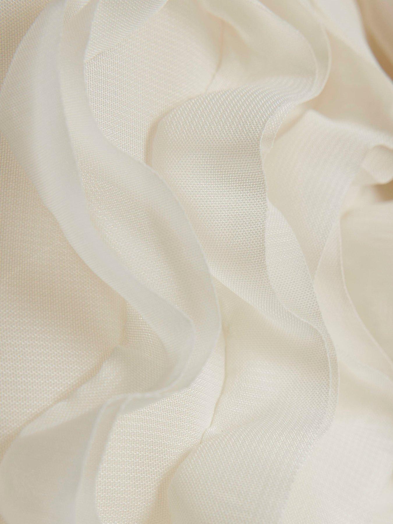  image of river-island-older-girls-bow-ruffle-sleeve-sweatshirt-cream