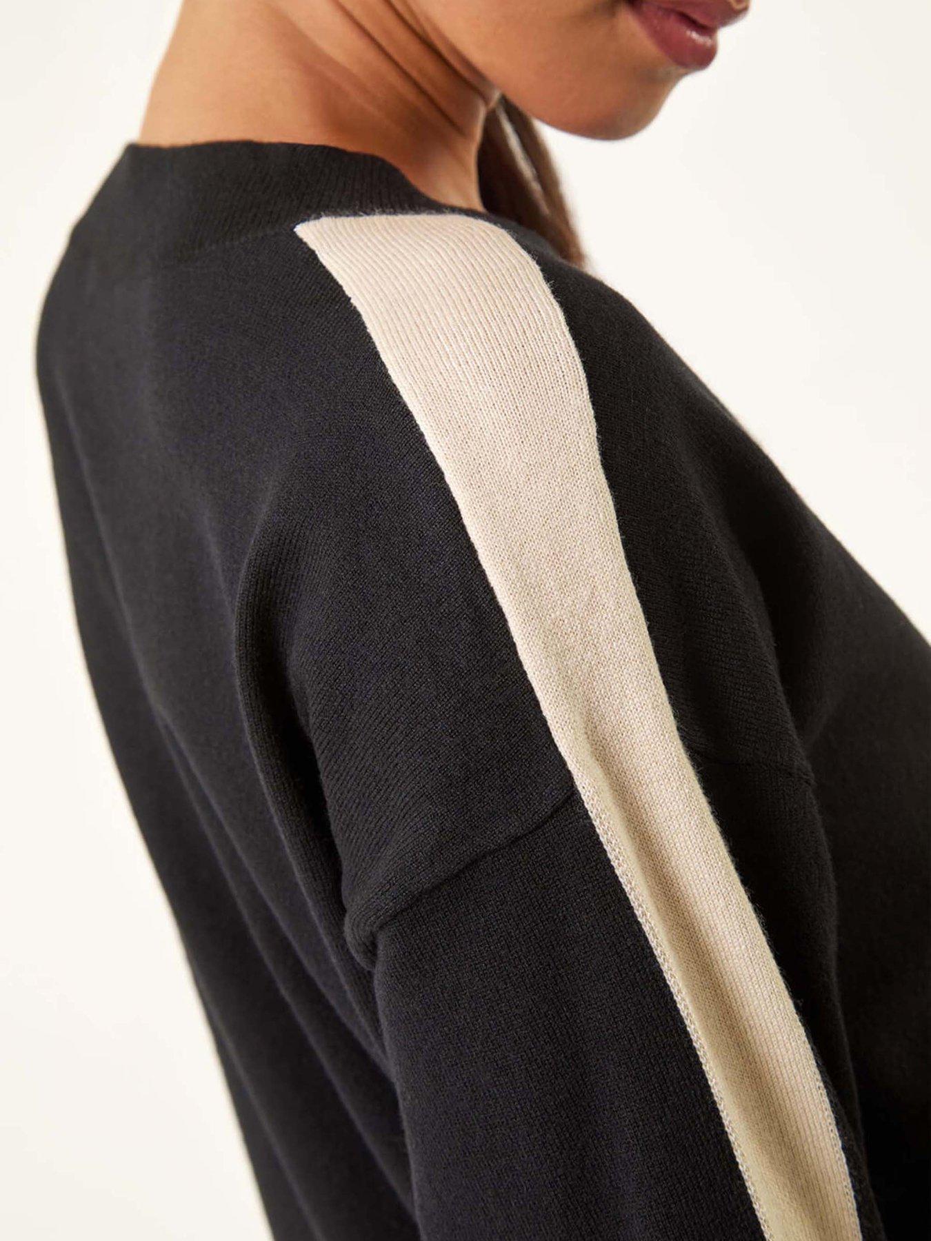 Image 5 of 5 of Roman Petite Contrast Knitted Jumper - Black