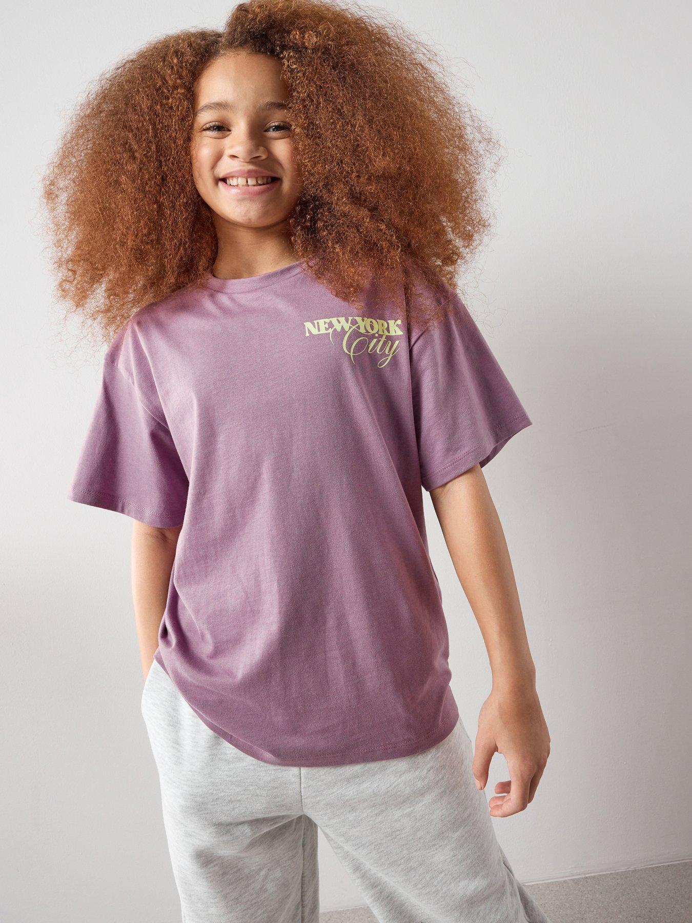 The Very Collection Girls Dance Slogan T-Shirt - Pink