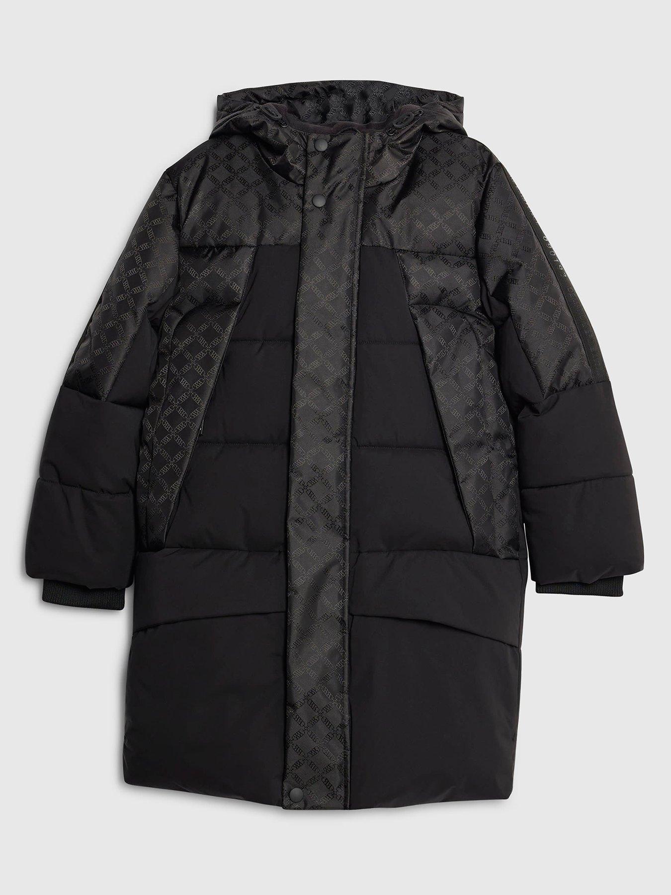 river-island-mini-boys-monogram-blocked-longline-puffer-coat-black