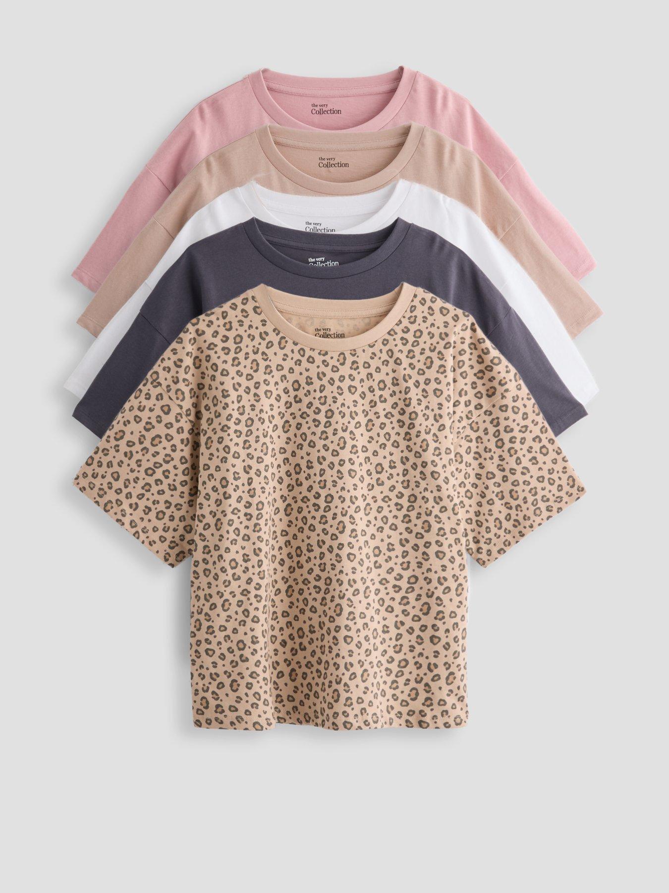 The Very Collection Girls 5 Pack T-shirts - Multi