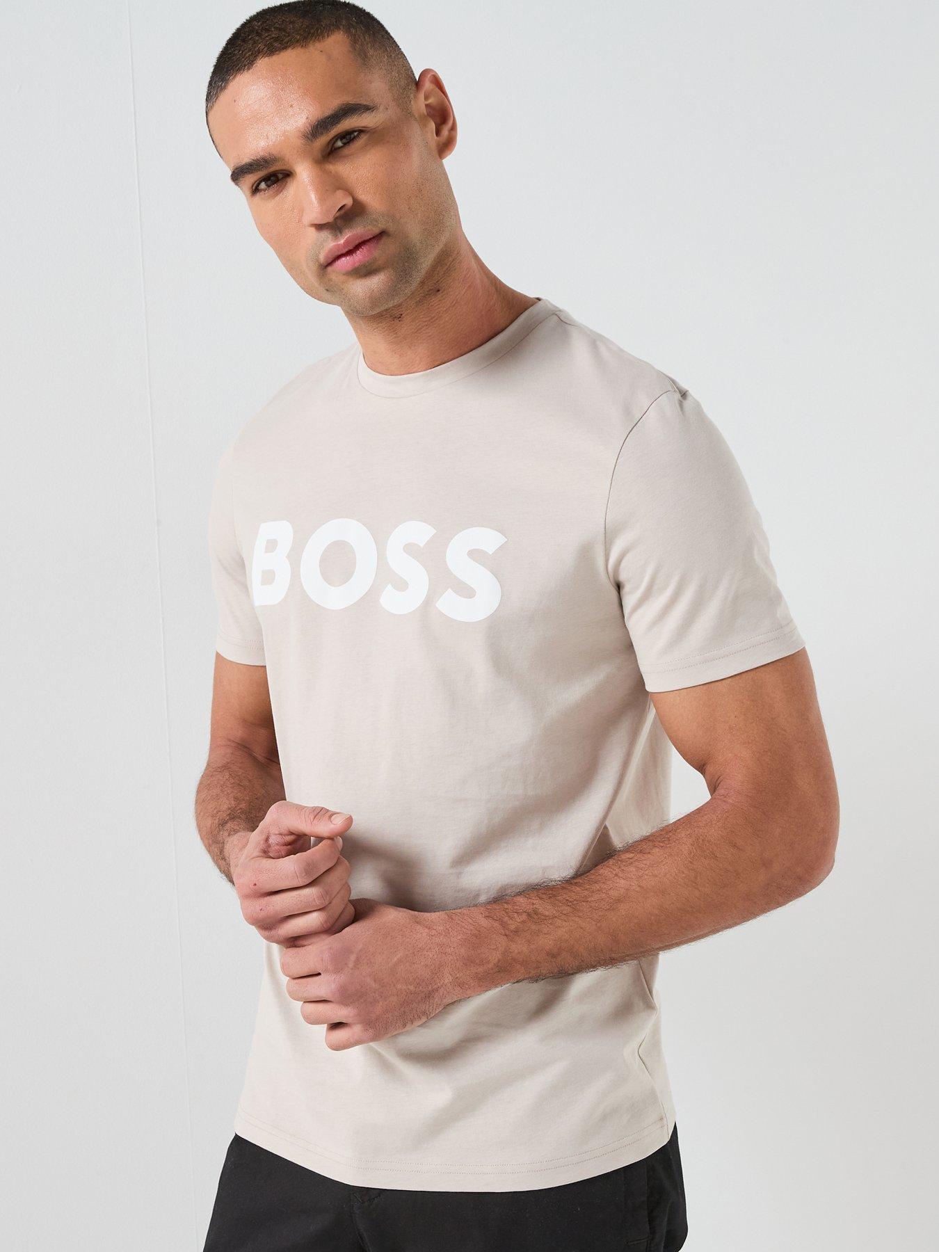  image of boss-thinking-1-regular-fit-large-logo-t-shirt-grey