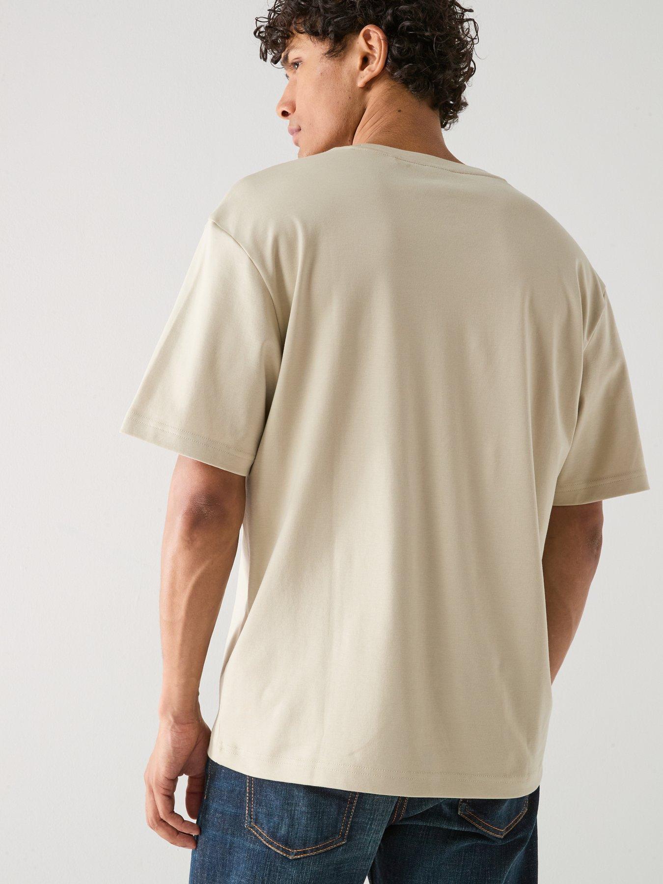 Image 2 of 6 of BOSS Ts_Join Relaxed Fit Graphic T-Shirt - Light Beige
