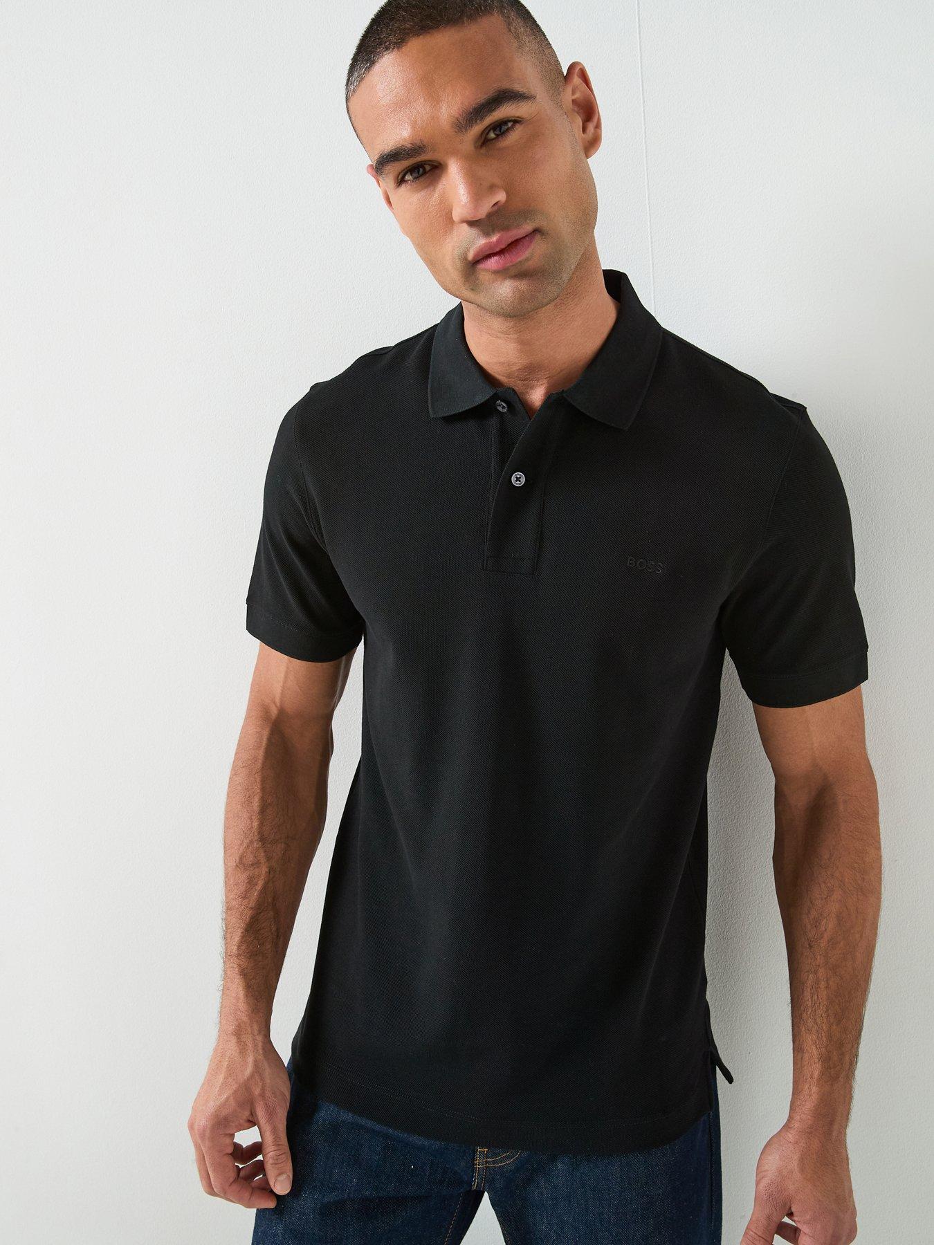 BOSS Pallas Short Sleeve Polo - Black