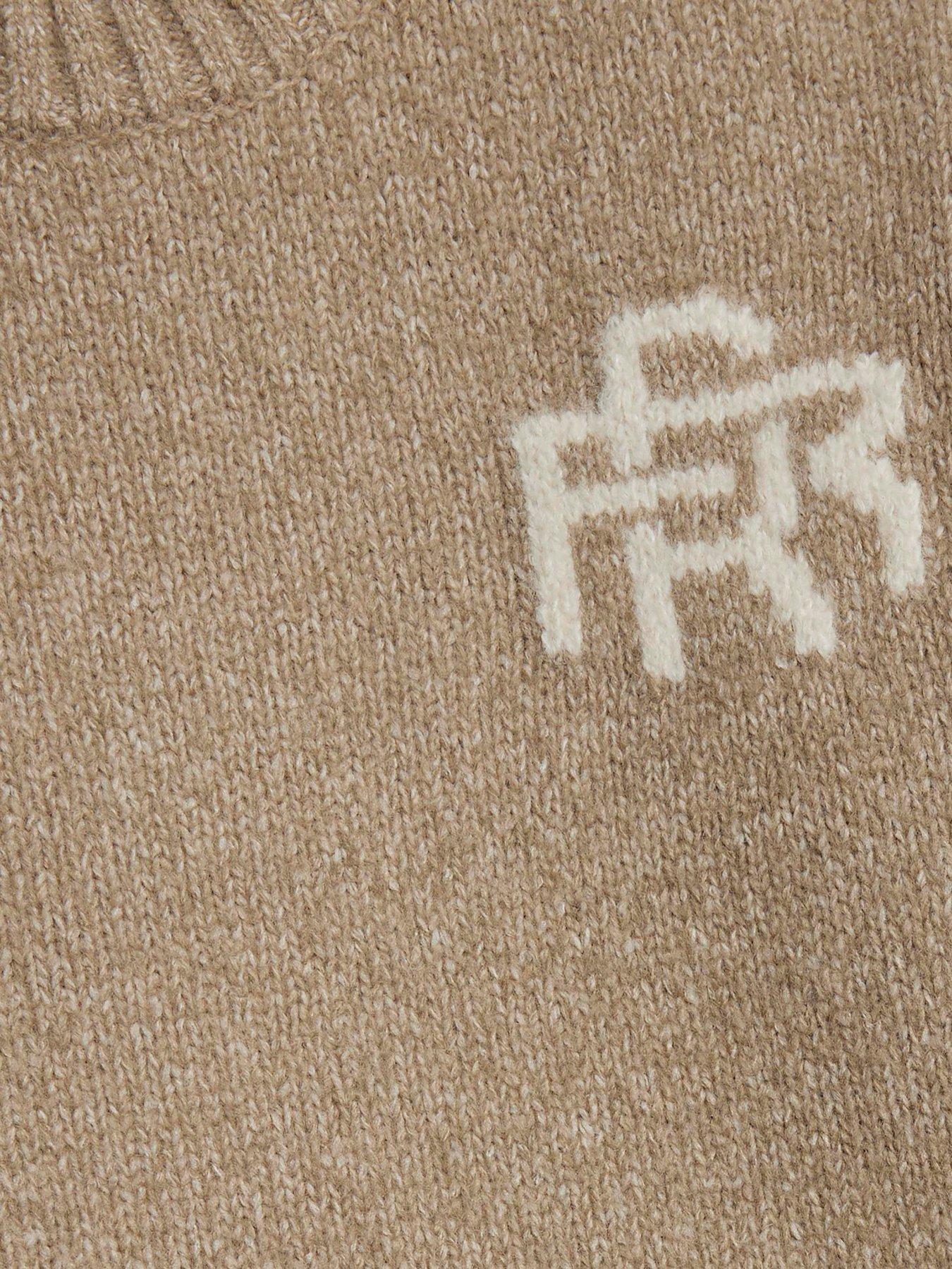  image of river-island-mini-boys-rr-knit-jumper-set-beige