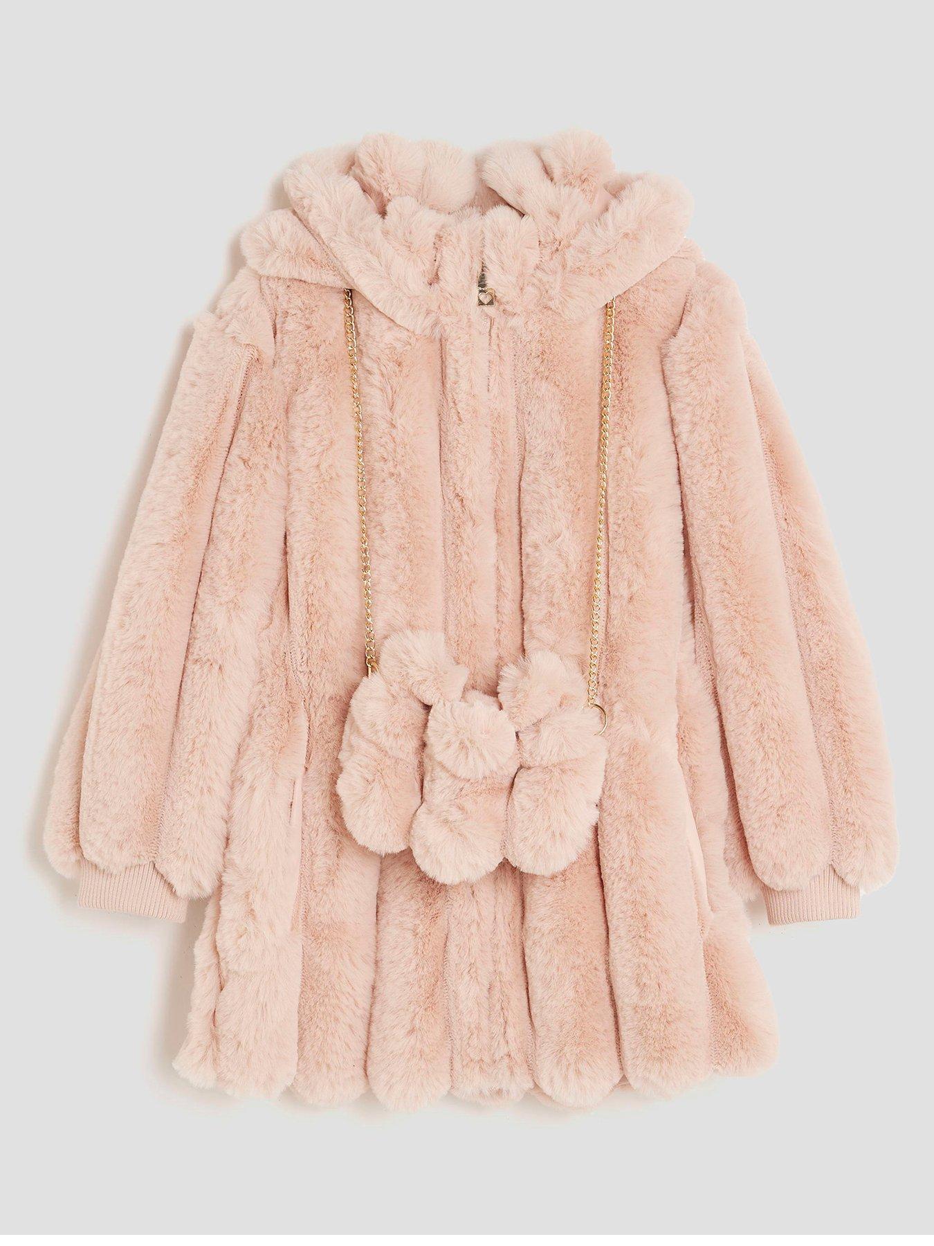 river-island-mini-girls-faux-fur-coat-with-bag-pink