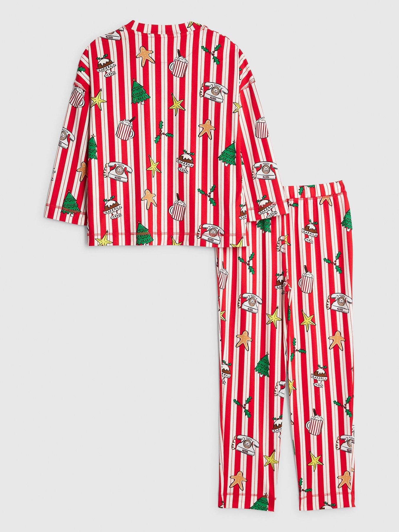  image of river-island-older-girls-nephthys-family-christmas-pyjamas-red