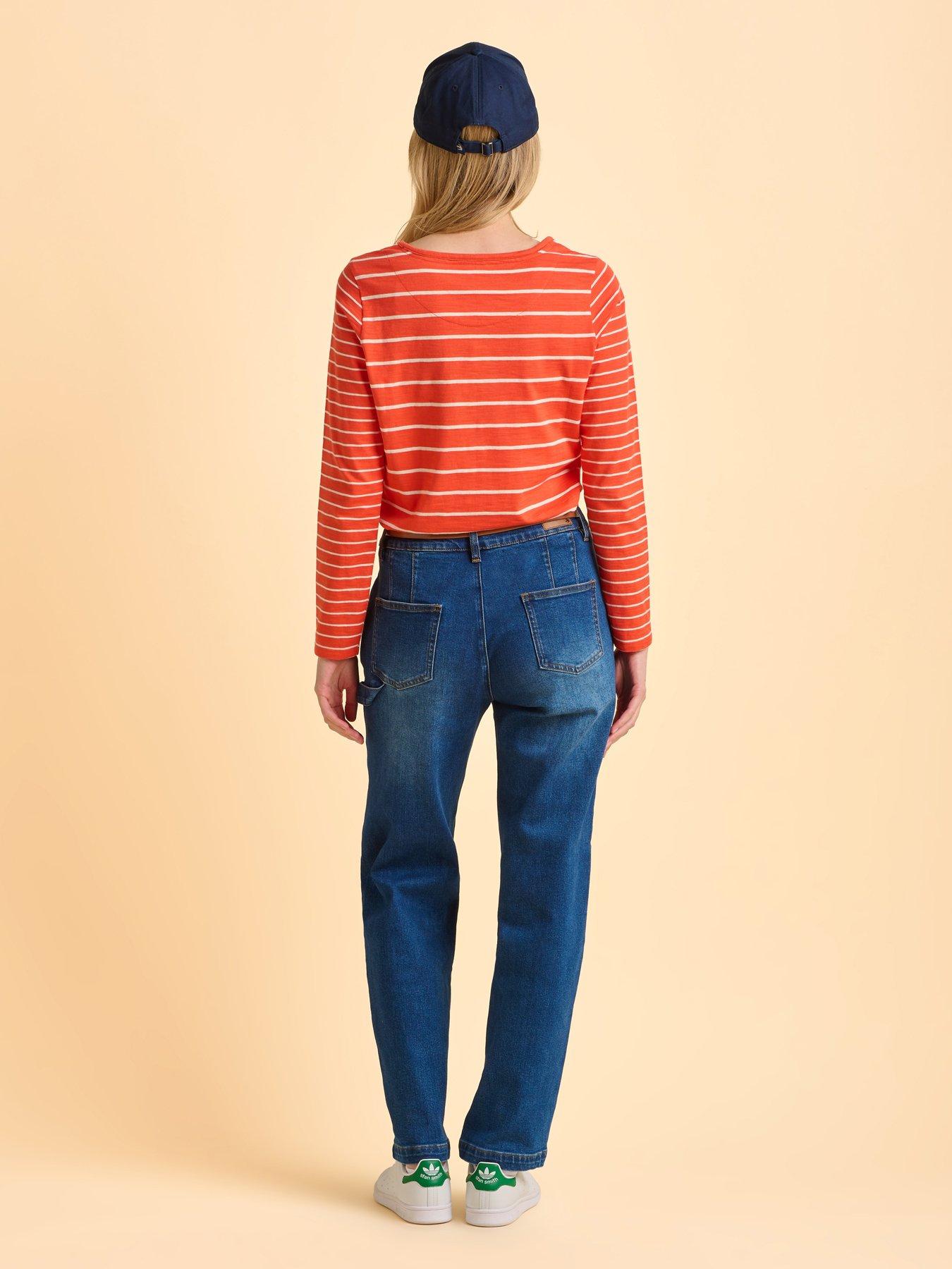 Image 2 of 6 of Brakeburn Branksome Long Sleeve T-shirt - Red