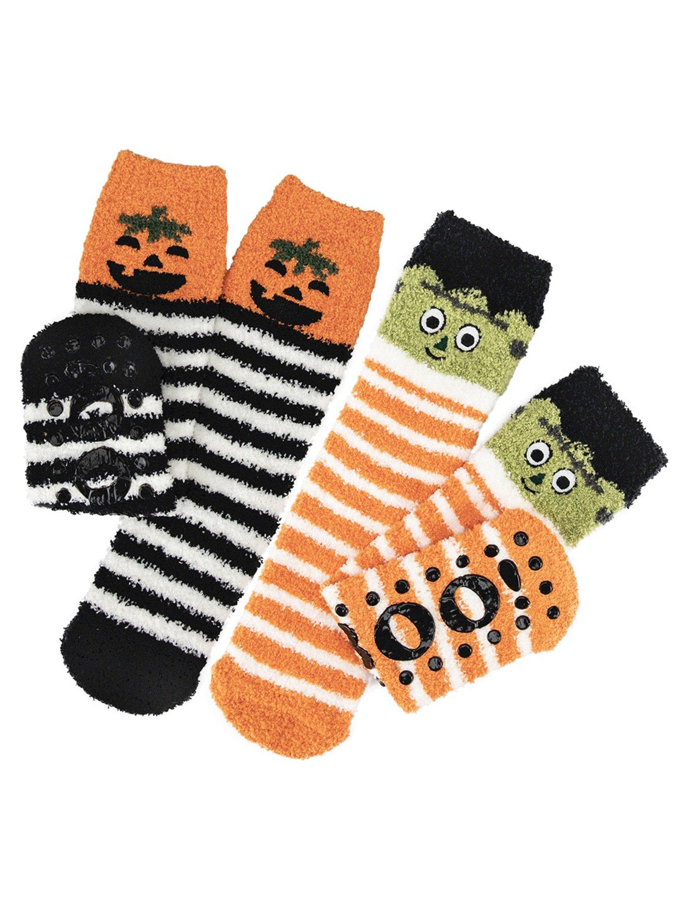 undefined 2pk Halloween Super Soft Slipper- Sox