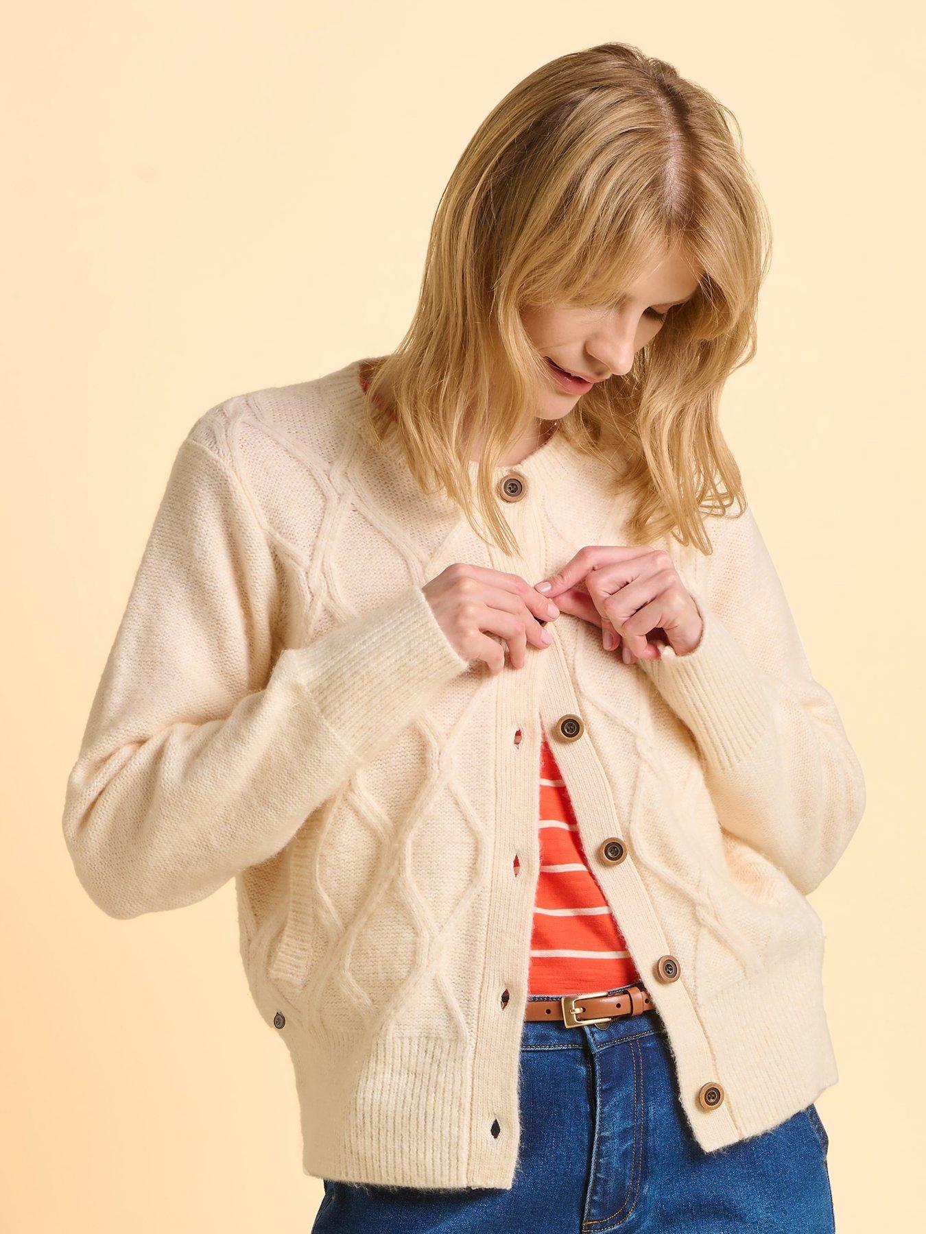  image of brakeburn-pebble-cardigan-beige