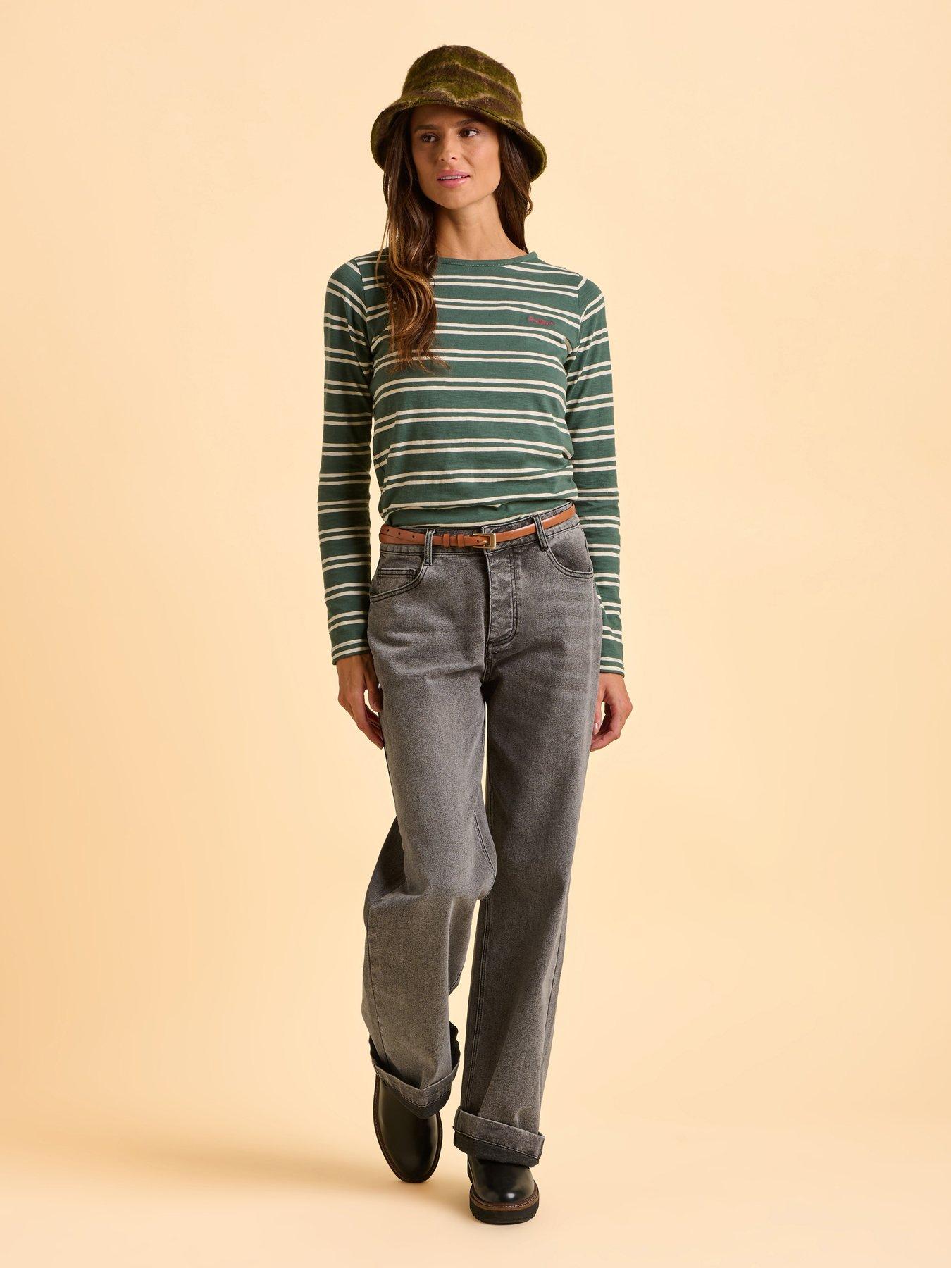 Image 5 of 6 of Brakeburn Canford Long Sleeve T-shirt - Green
