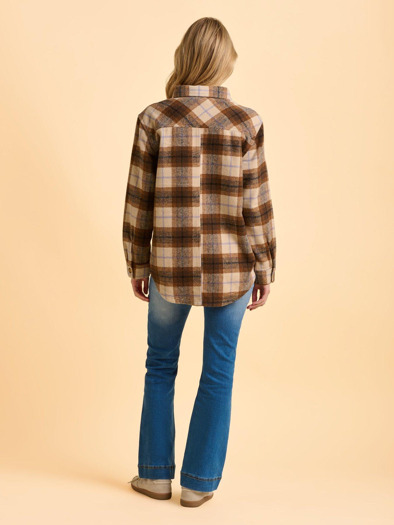 Image 3 of 6 of Brakeburn Elowen Shacket - Brown