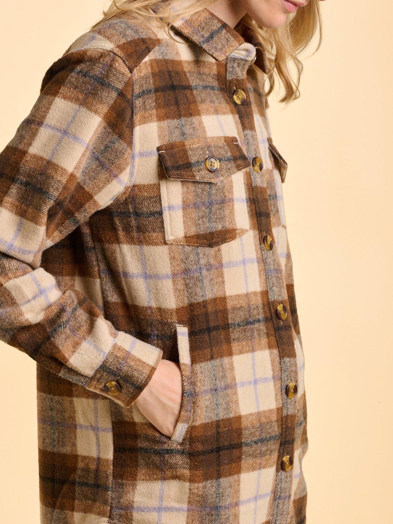 Image 5 of 6 of Brakeburn Elowen Shacket - Brown