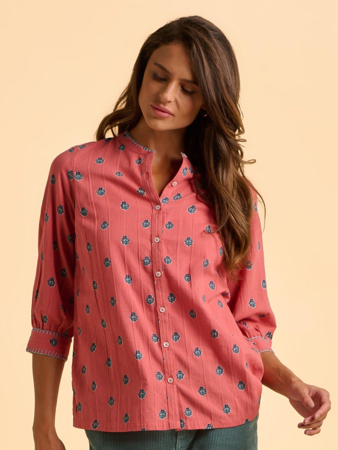  image of brakeburn-sara-blouse-pink