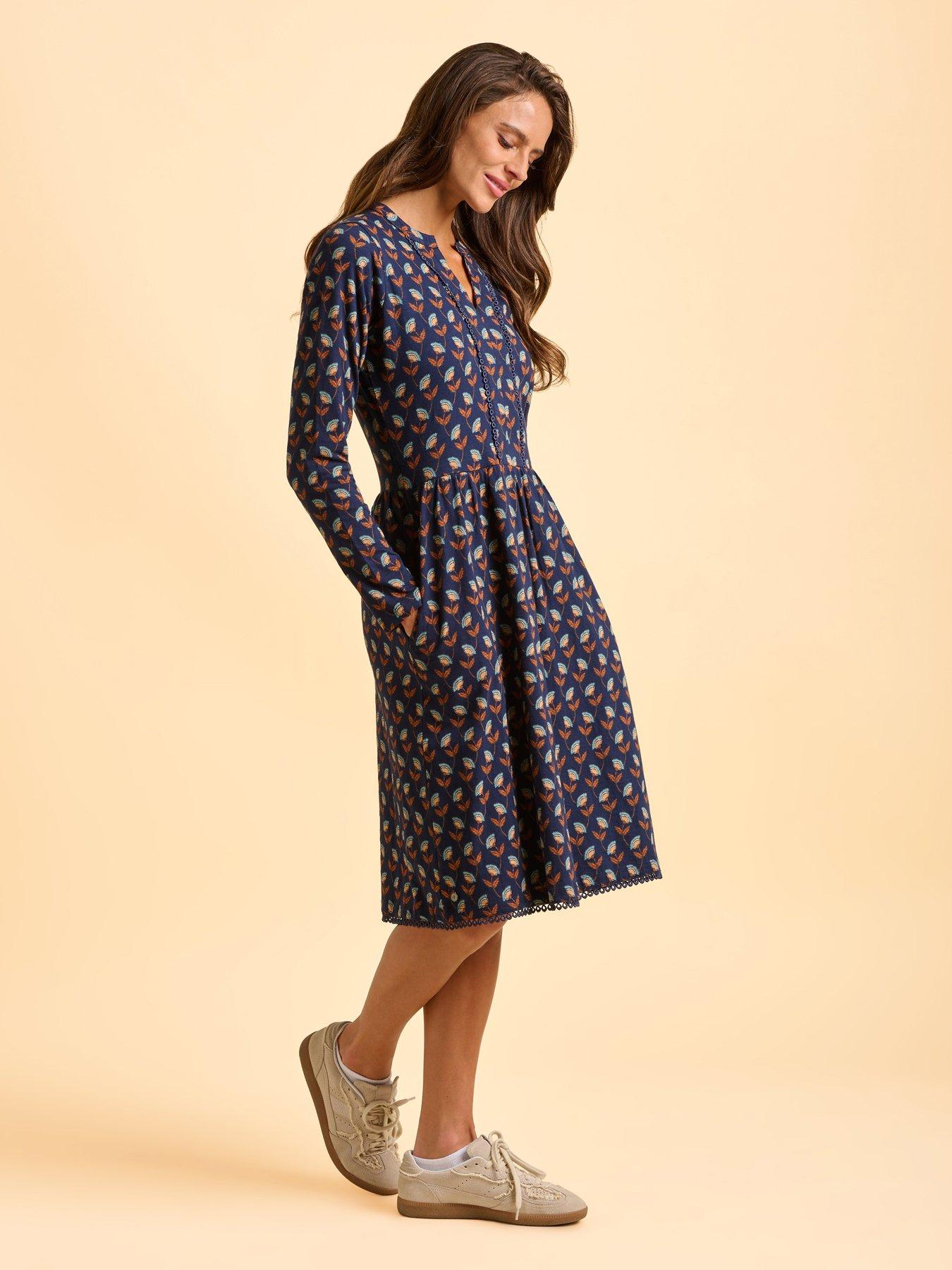 Image 3 of 6 of Brakeburn Rowan Dress - Navy