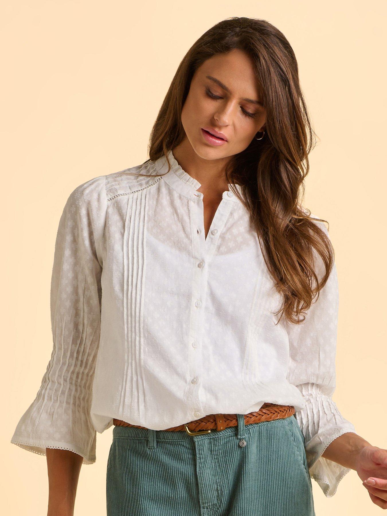 Image 1 of 6 of Brakeburn Elva Blouse - Beige