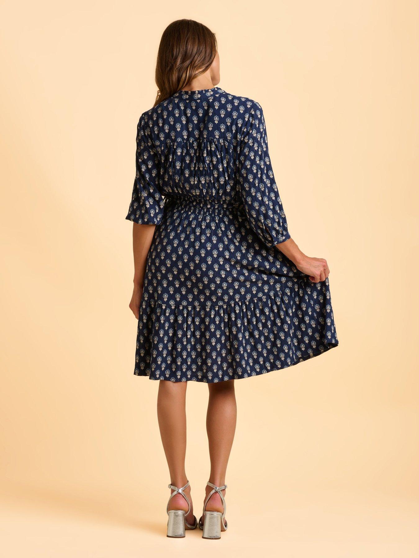 Image 2 of 5 of Brakeburn Alpine Dress - Navy