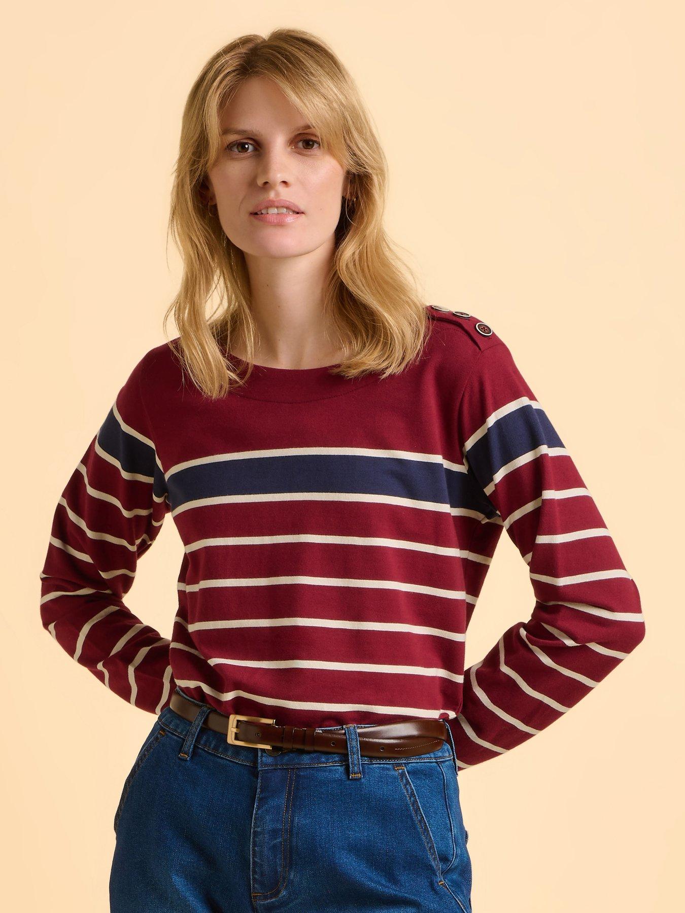 Image 1 of 5 of Brakeburn Classic Bella Crew Sweatshirt  - Red