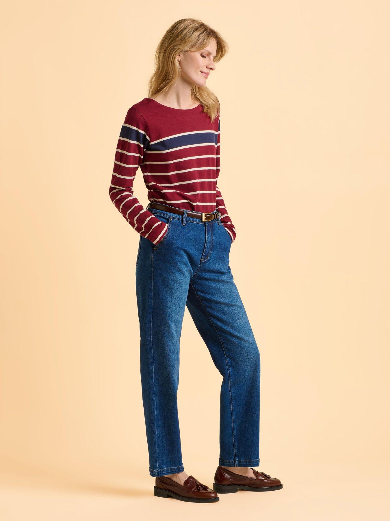 Image 3 of 5 of Brakeburn Classic Bella Crew Sweatshirt  - Red