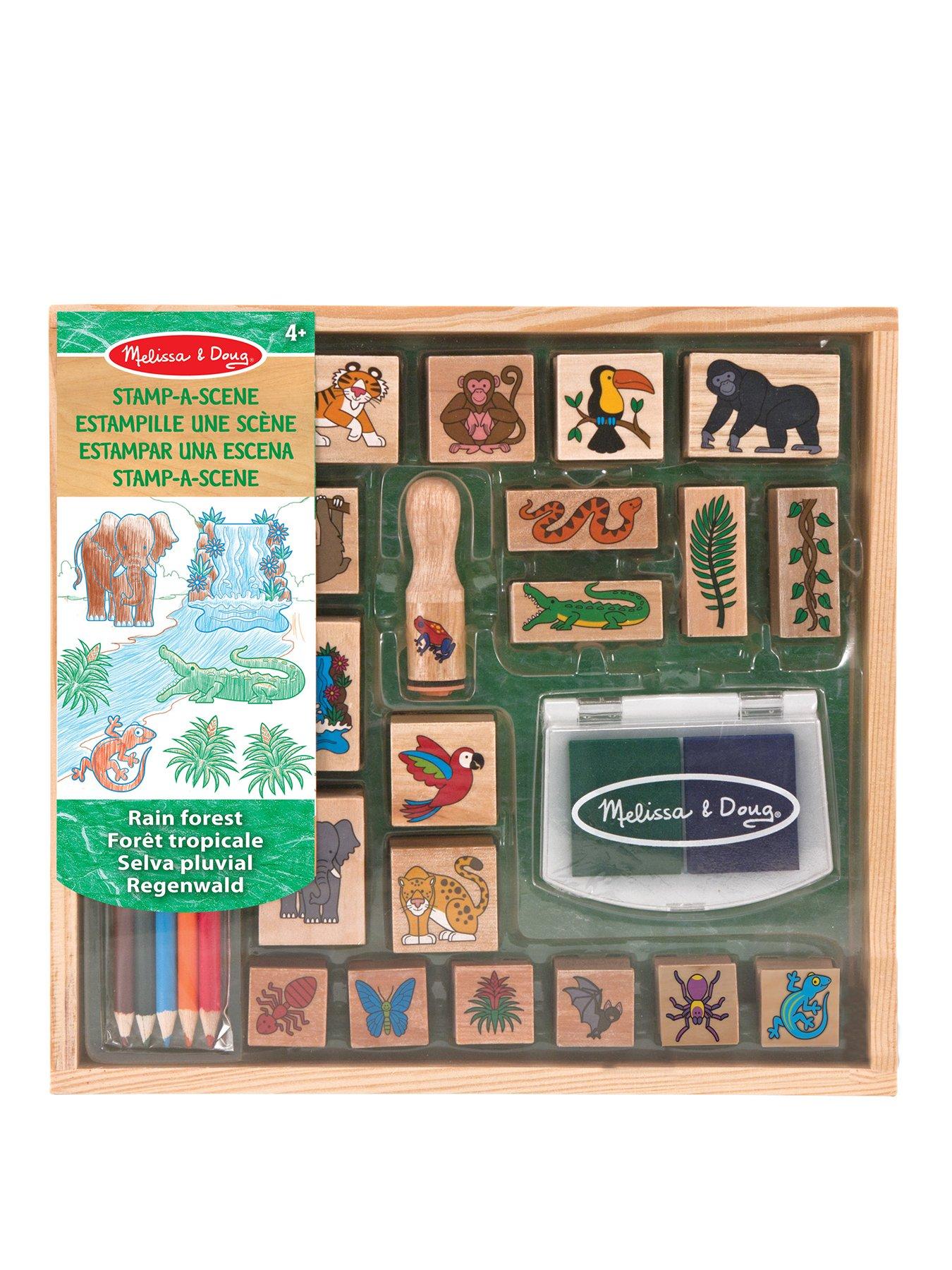 Melissa & Doug Stamp-a-Scene: Rain Forest Stamp Playset