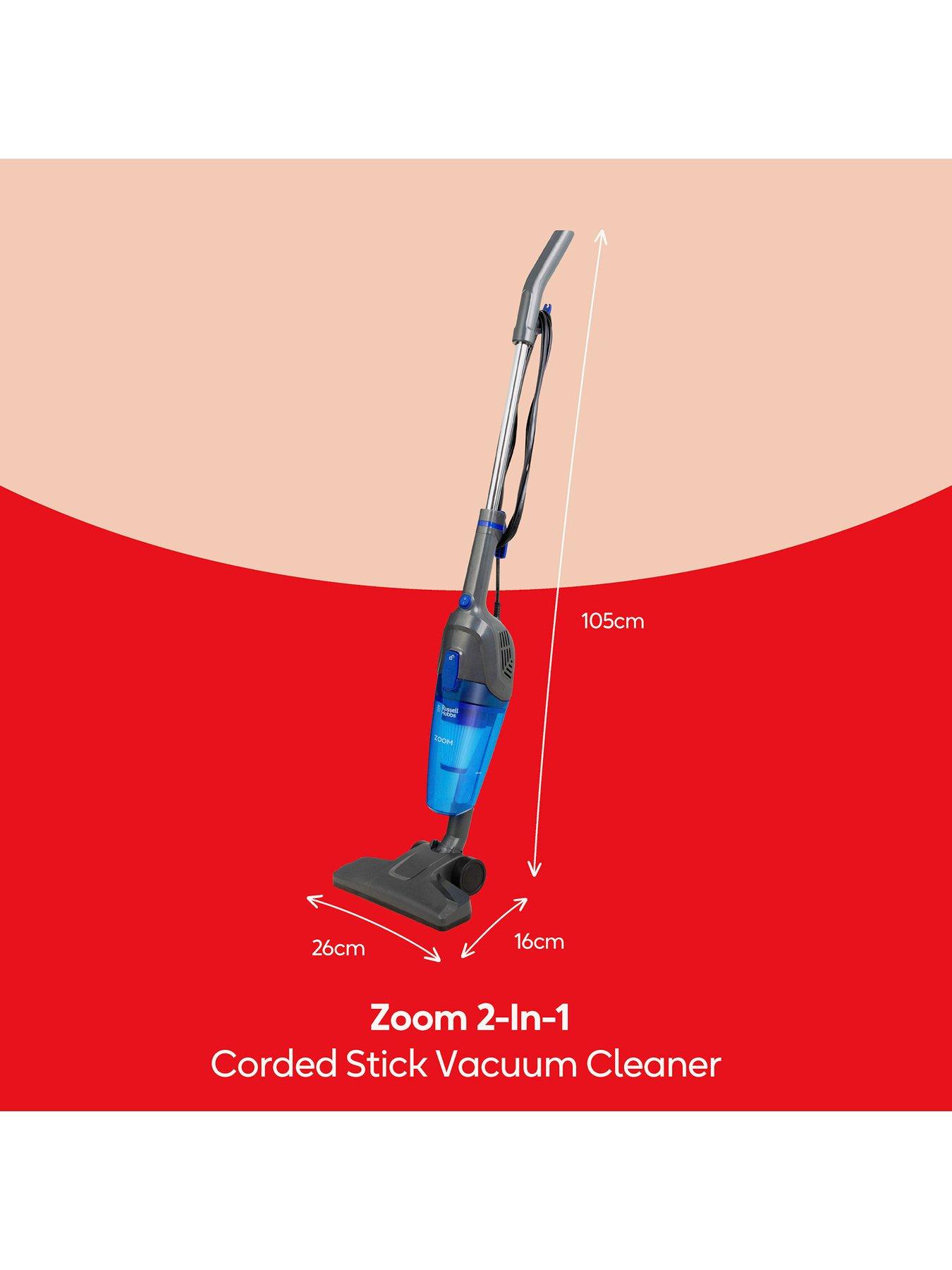 Image 2 of 7 of Russell Hobbs RHSV1002 Zoom 2-in-1 Corded Stick Vacuum Cleaner -&nbsp;Black
