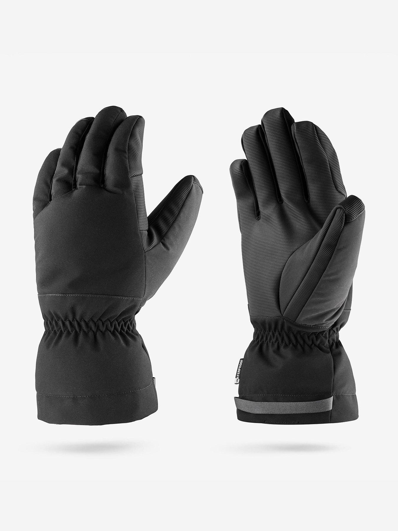 Decathlon Unisex Lt Ski Gloves 500 - Black