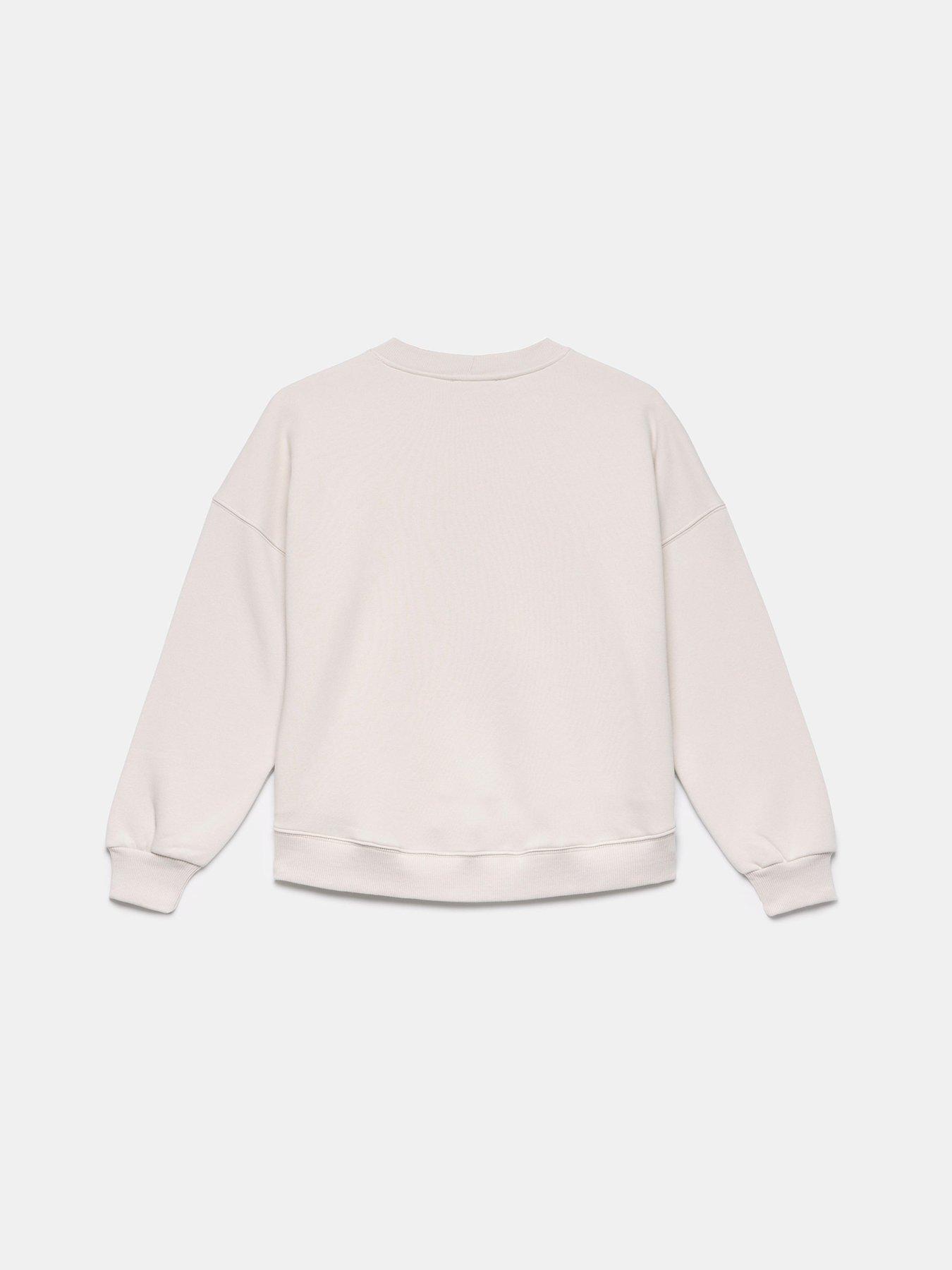 Image 6 of 6 of Mint Velvet Cream Star Sweatshirt - White