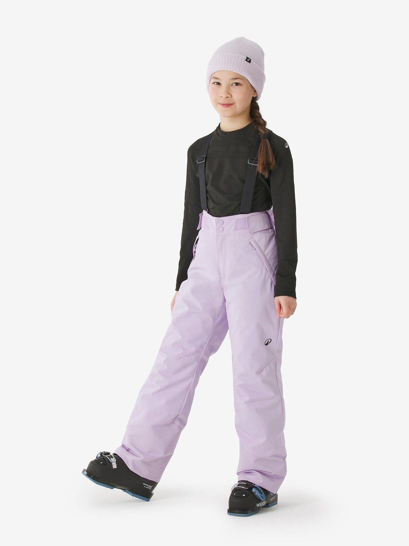  image of decathlon-kids-500-ski-pant-purple
