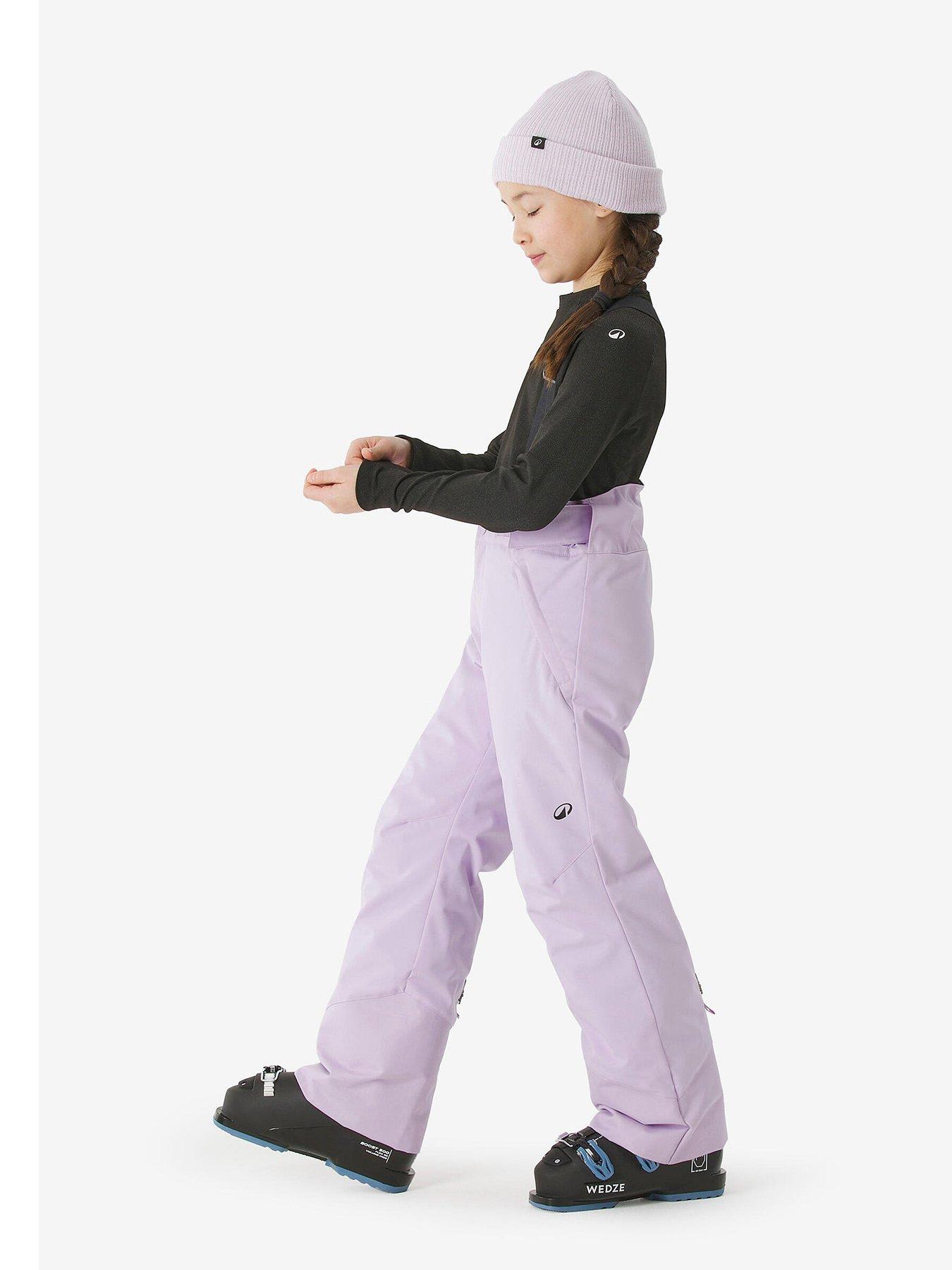 Image 2 of 7 of Decathlon Kids 500 Ski Pant - Purple