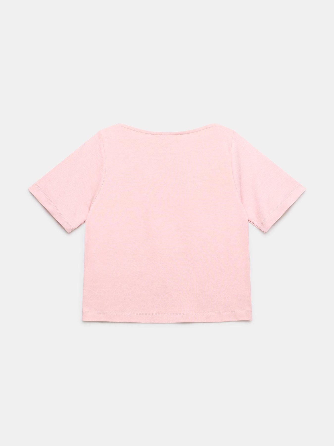  image of mint-velvet-ultimate-slash-t-shirt-pink