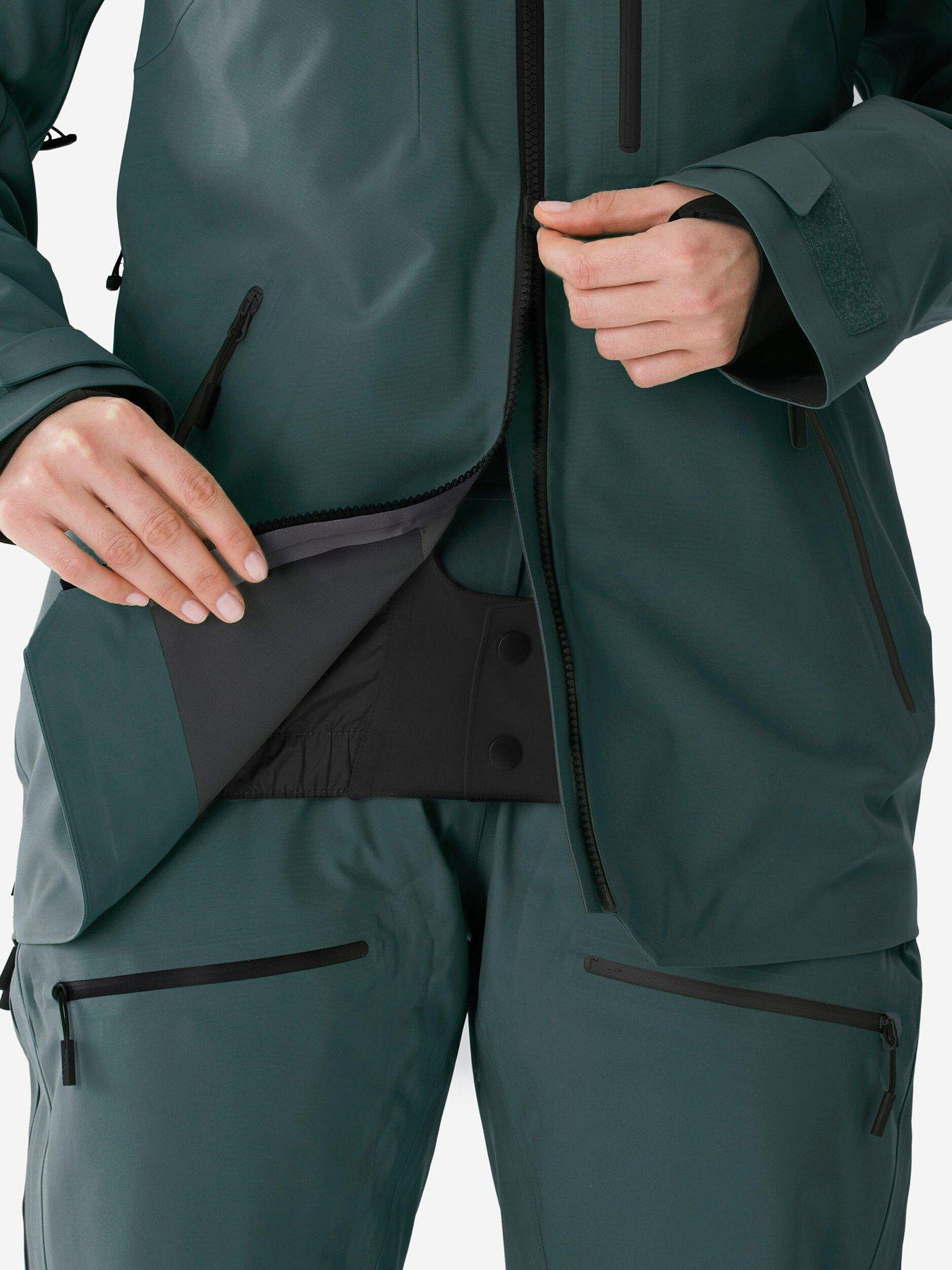  image of decathlon-womens-fr500-ski-jacket-grey