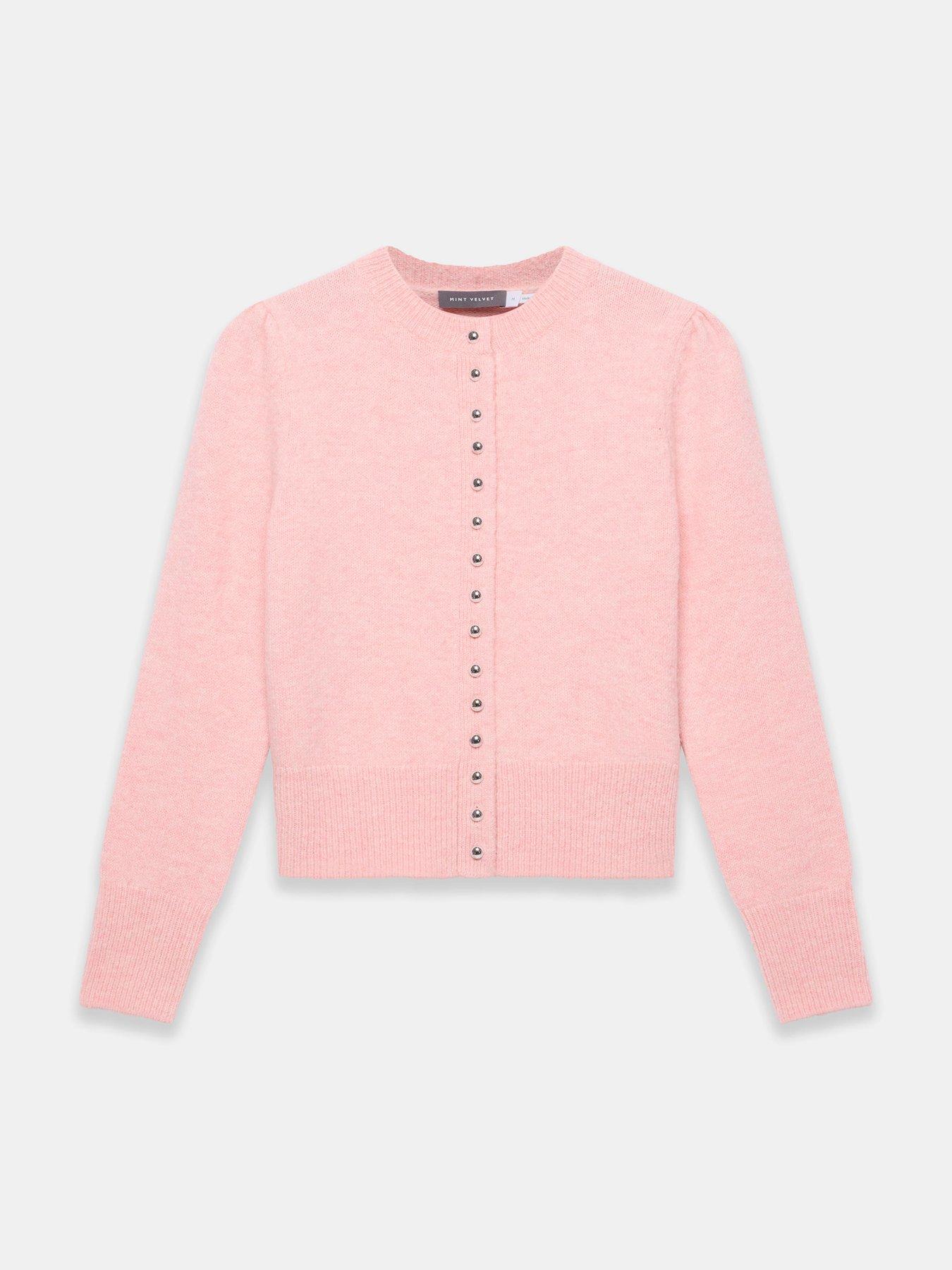 Image 5 of 6 of Mint Velvet Multi Button Cardigan - Pink