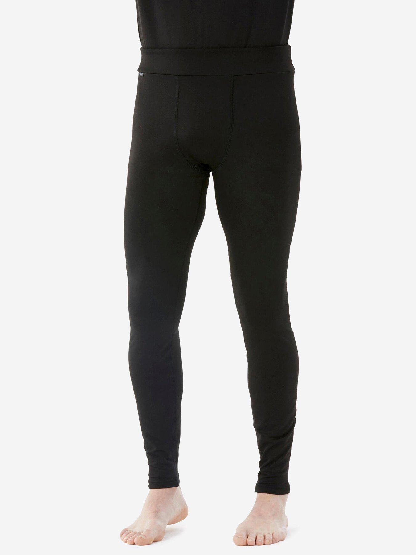  image of decathlon-mens-ski-base-layer-bottoms-500-black