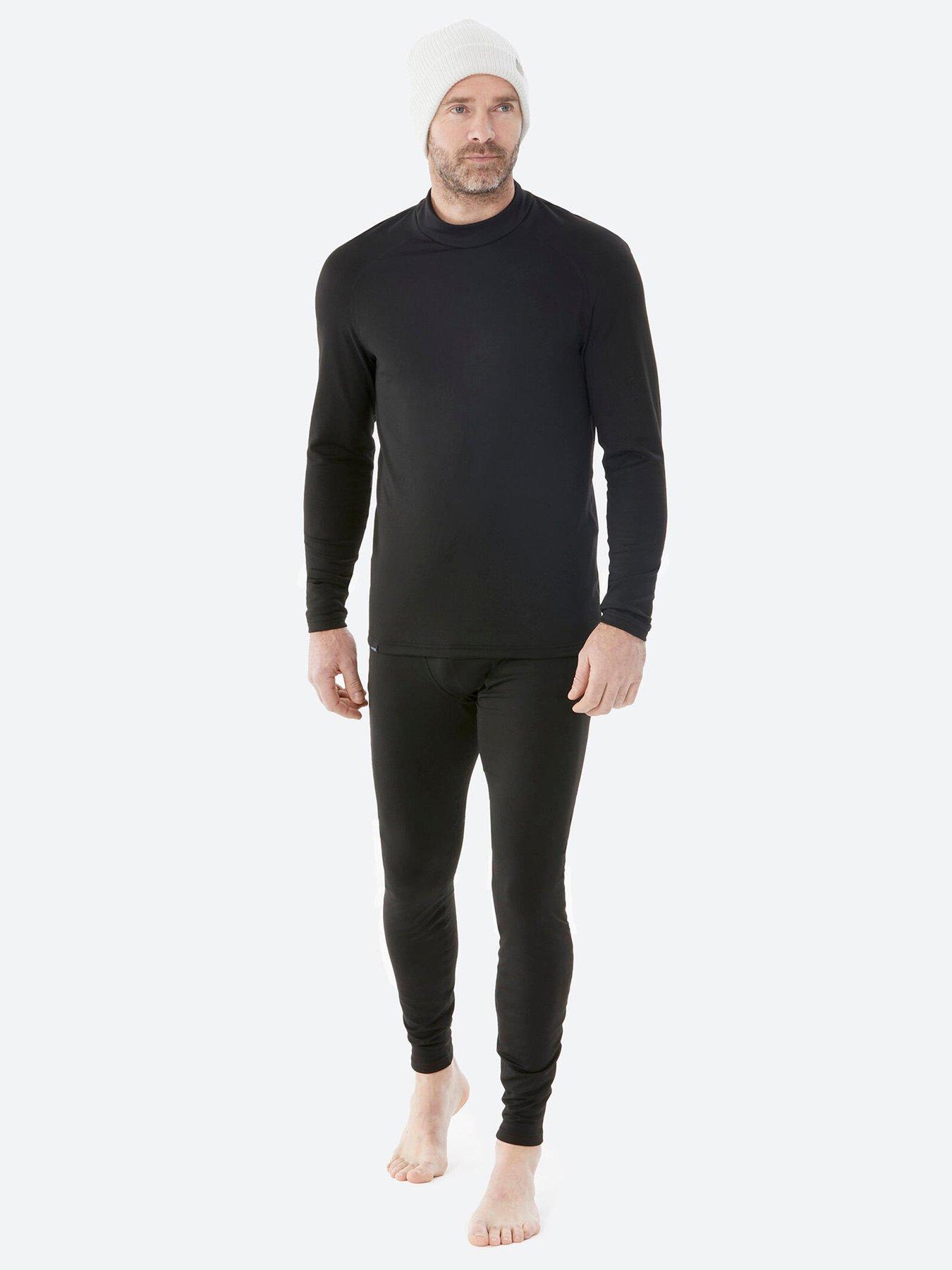  image of decathlon-mens-ski-base-layer-bottoms-500-black