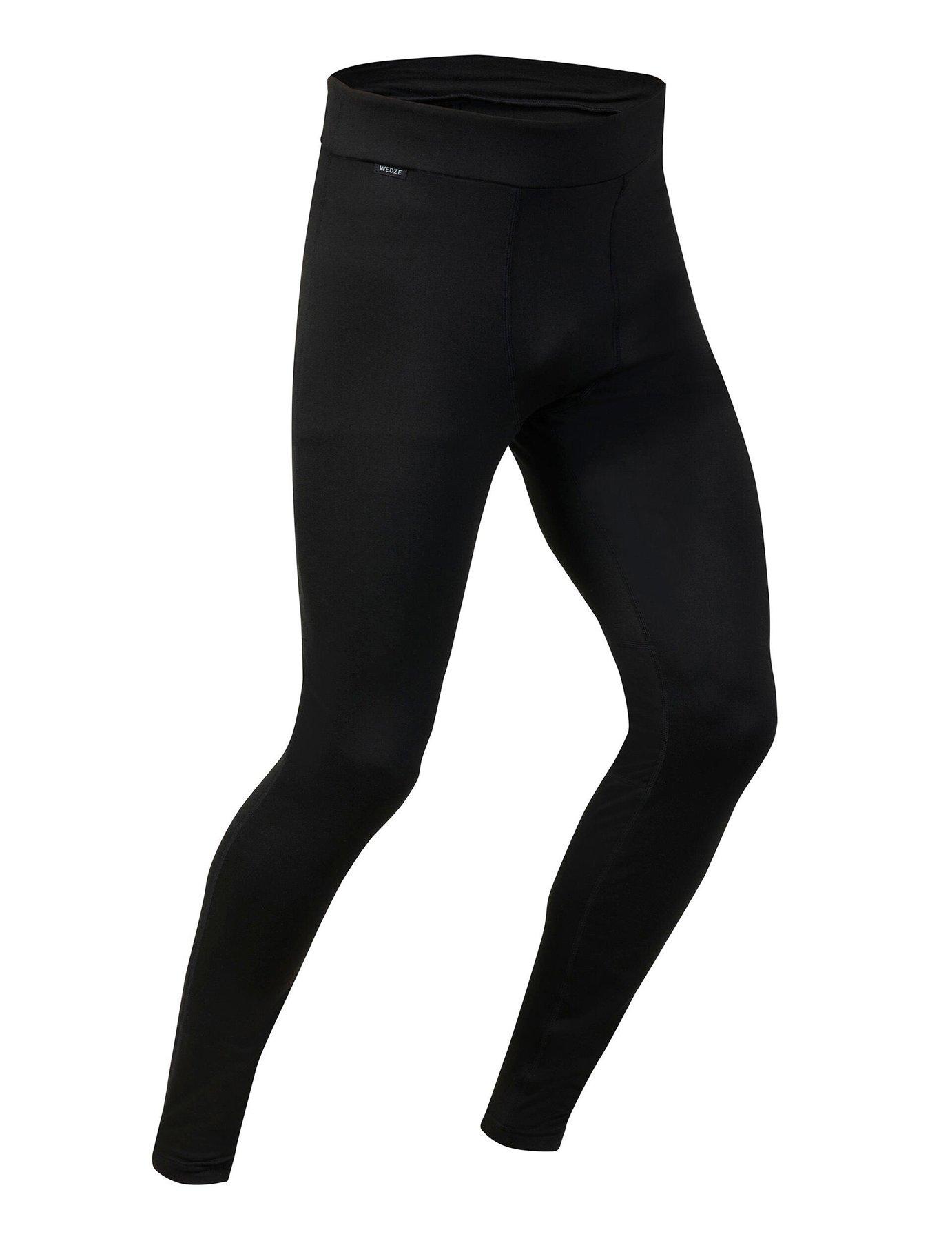  image of decathlon-mens-ski-base-layer-bottoms-500-black